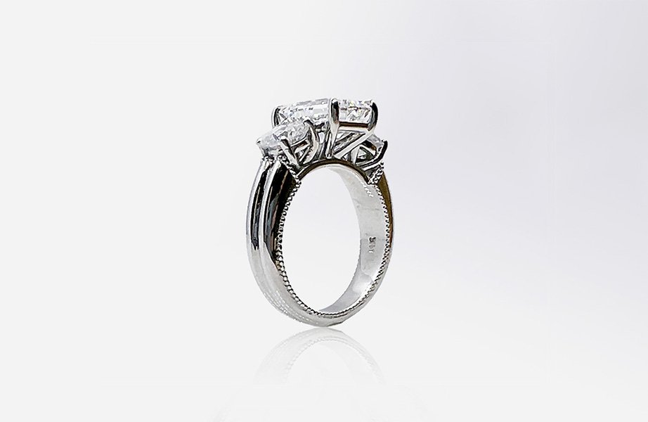 Trinity Prong Diamond Engagement Ring