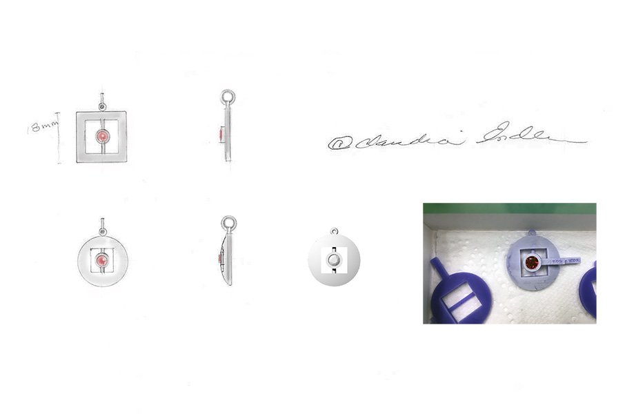 Ruby Silver Rings and Pendants