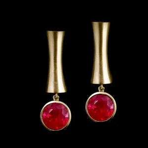 Ruby Drop Earrings