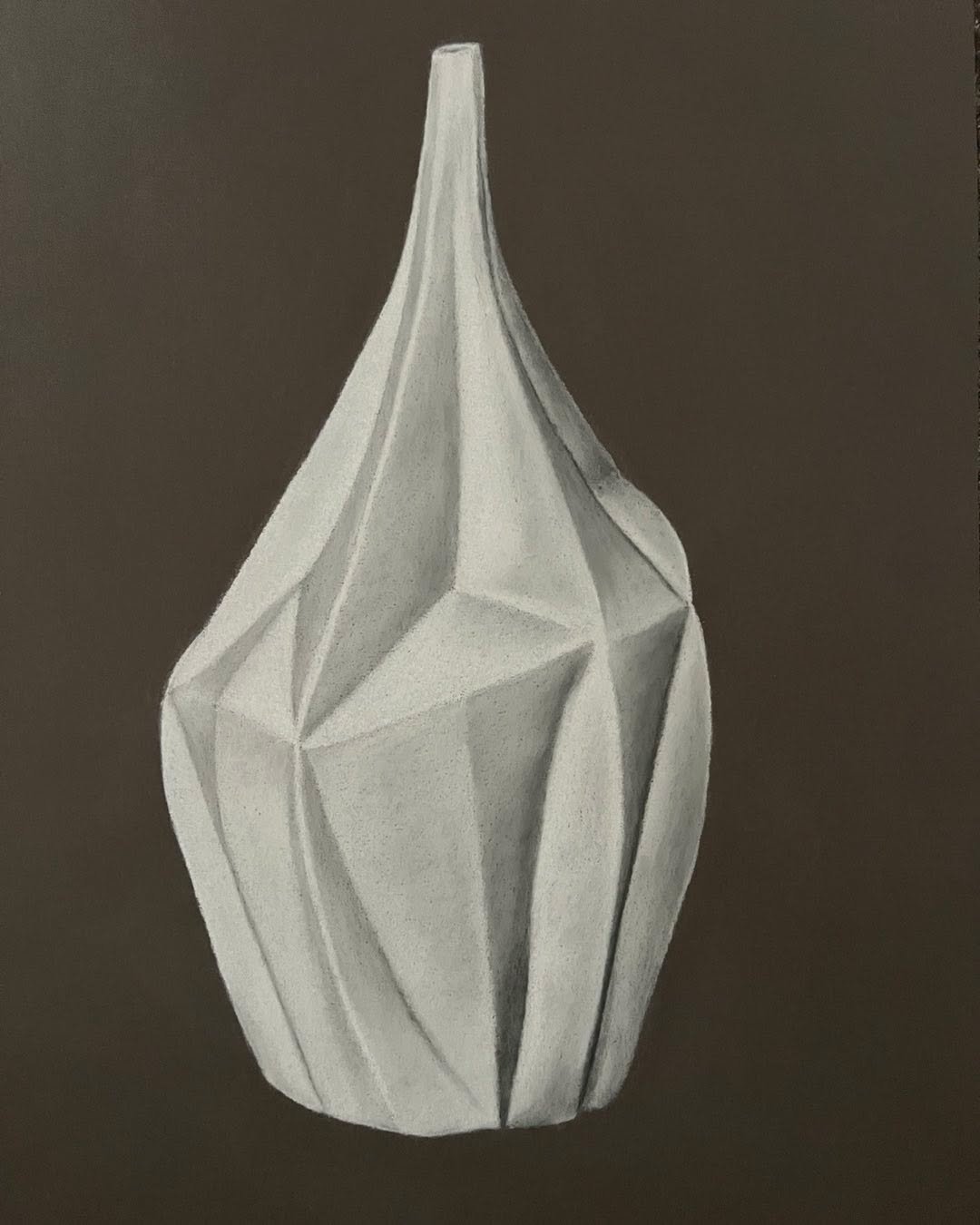 After 20 or so hours&hellip; I think it is done. One does get caught up in the process. Both meditative and learning patience with learning the materials and skills. Charcoal and white pastel pencil on paper. Happy Wednesday