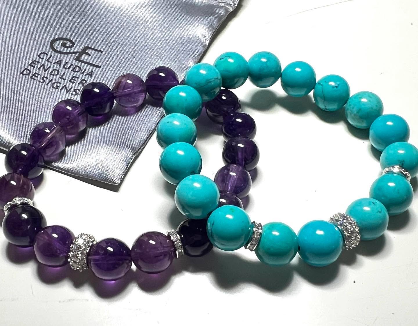 Pretty in amethyst and turquoise