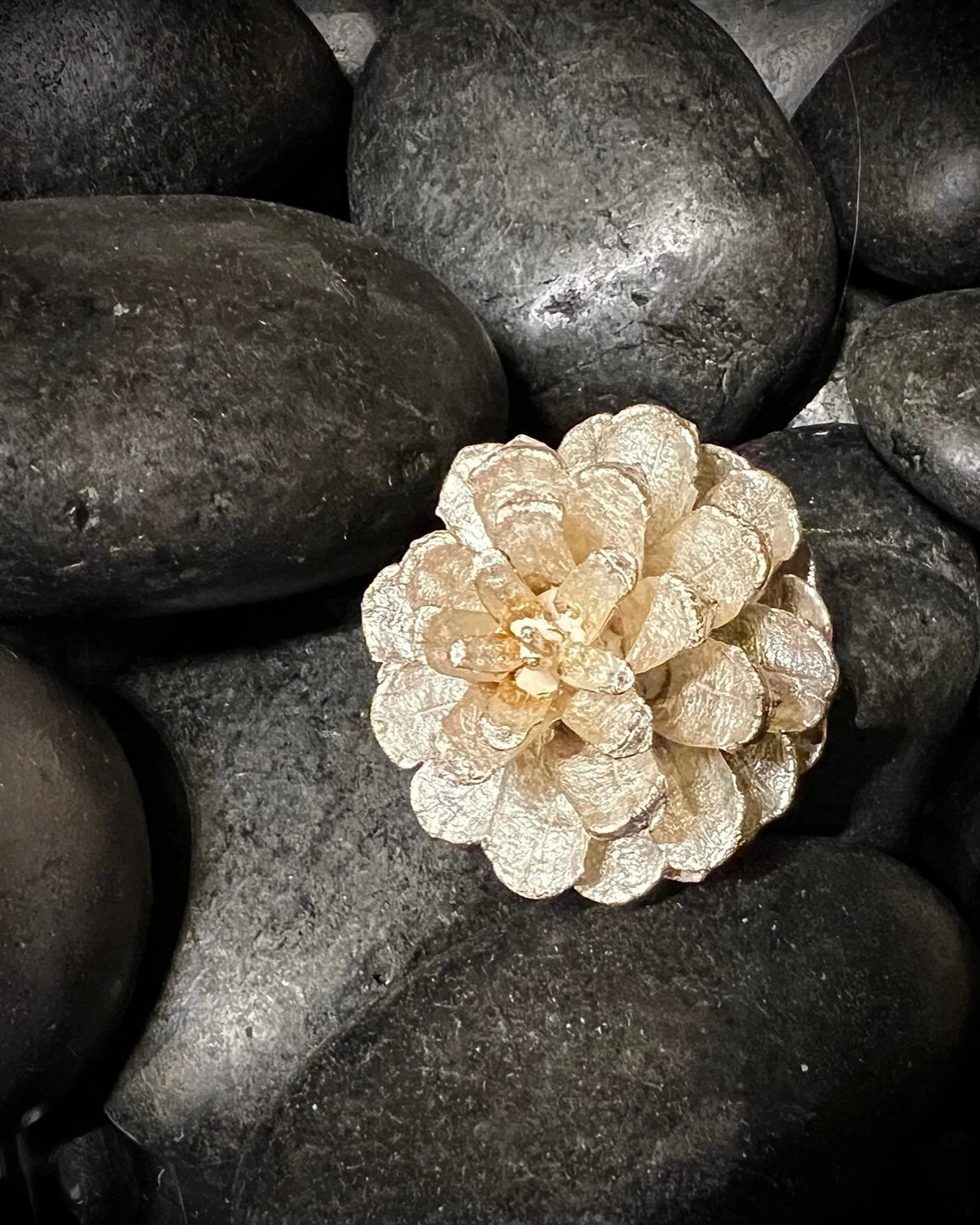 Happy Saturday!  Silver cast pine cone. Precious Objects Collection