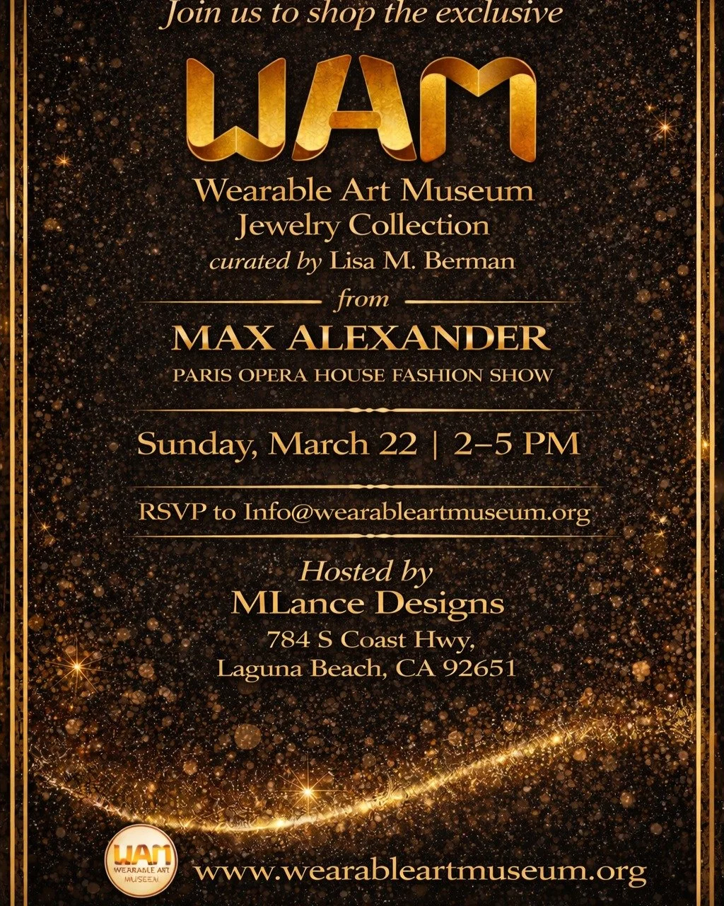 Join Wearable Art Museum - WAM will be hosting an afternoon of the jewelry collections that were worn on the Max Alexander couture fashion show in Paris. Including some works from CED! 
@wearablearmuseum @lisa.m.berman 
#maxalexander #wearableartmuse