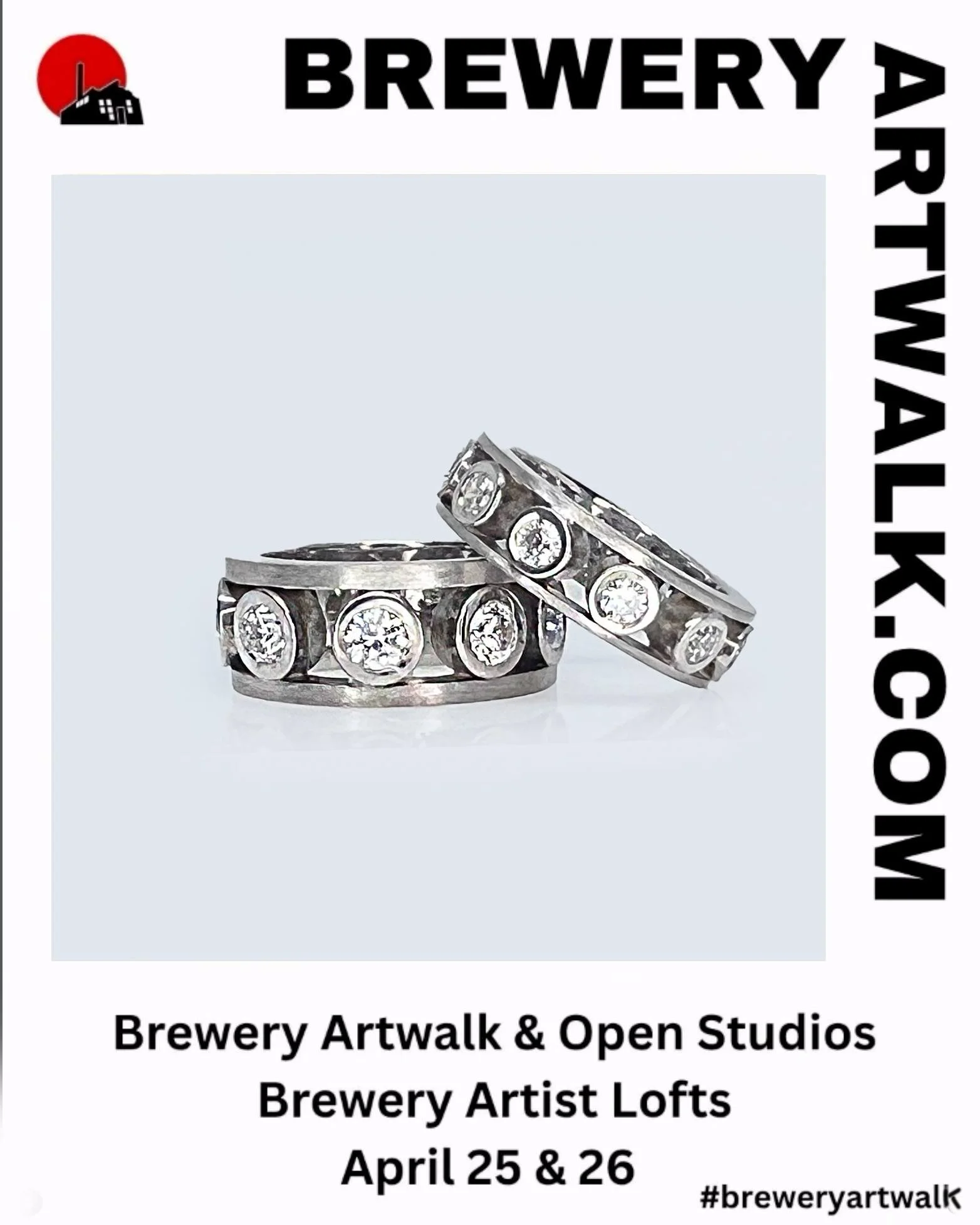 The Spring Brewery Artwalk is coming soon!  April 25-26th 11a-6p both days.  Join us for the very Los Angeles cultural event with an eclectic mix of artists in their studios. 

#breweryartwalk #artistopenstudios #losangelesartculture #customjewelryde