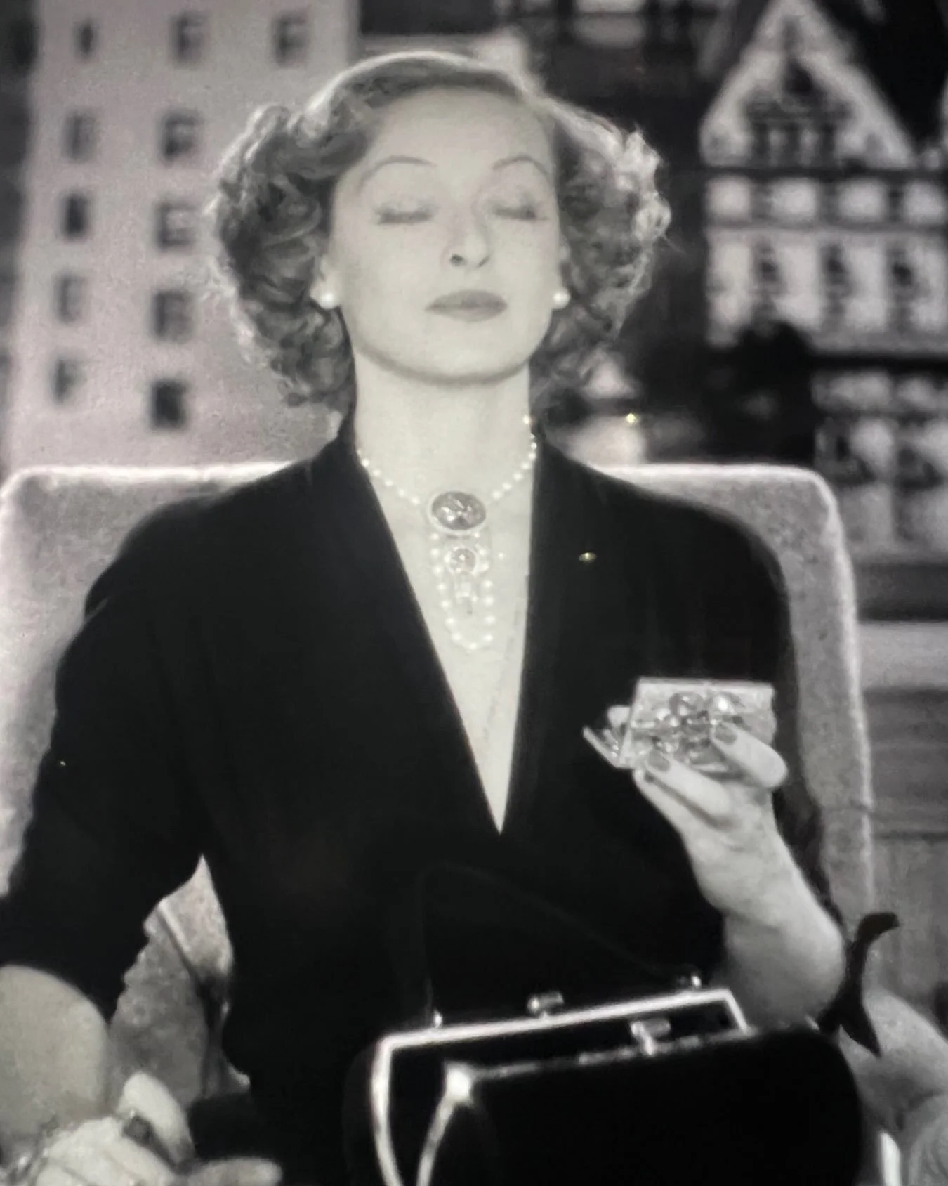 I do love the old movies&hellip;perhaps the glamour and definitely the jewels!  Here Betty Davis in June Bride.  Many actresses wore their own jewels while filming.