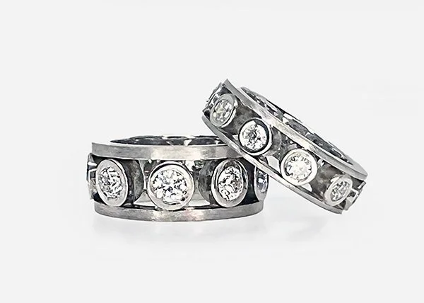 Bezel Band Rings