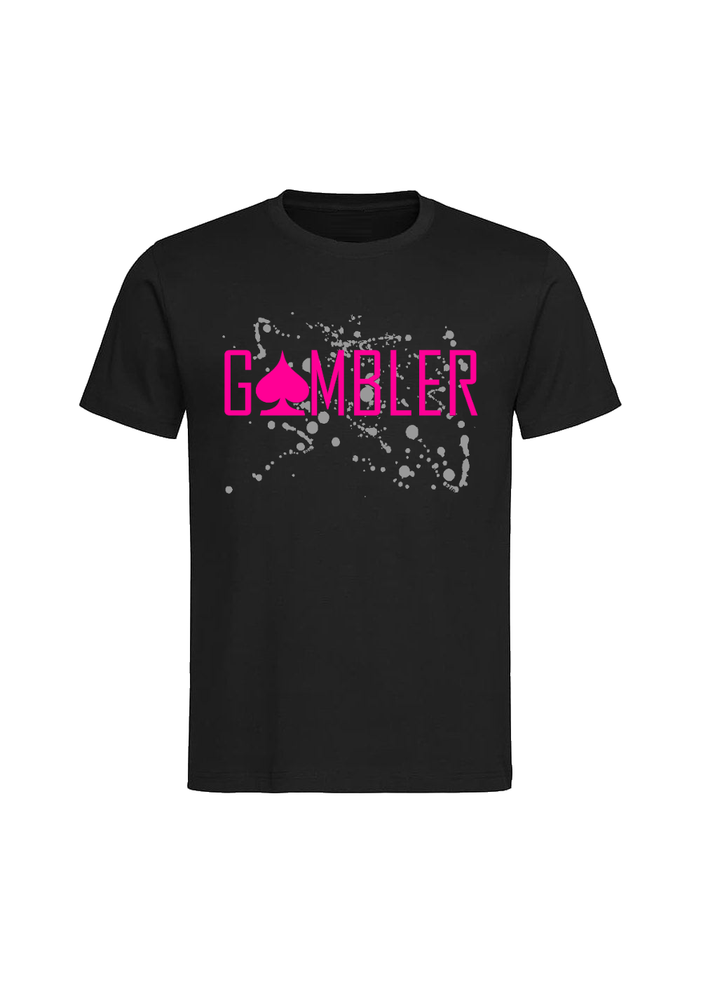 Neon Pink Black T-Shirt.png