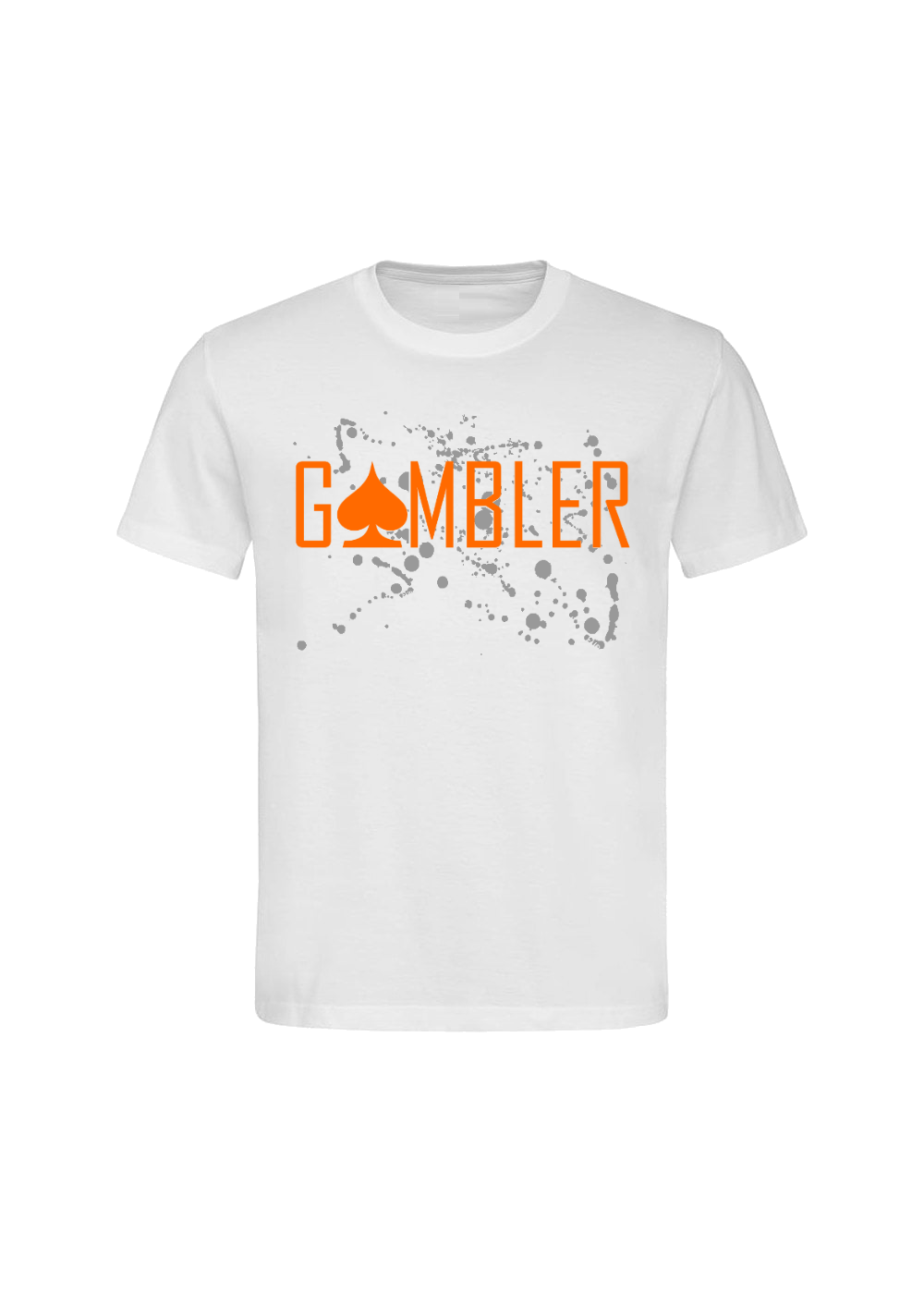 Neon Orange White T-Shirt.png