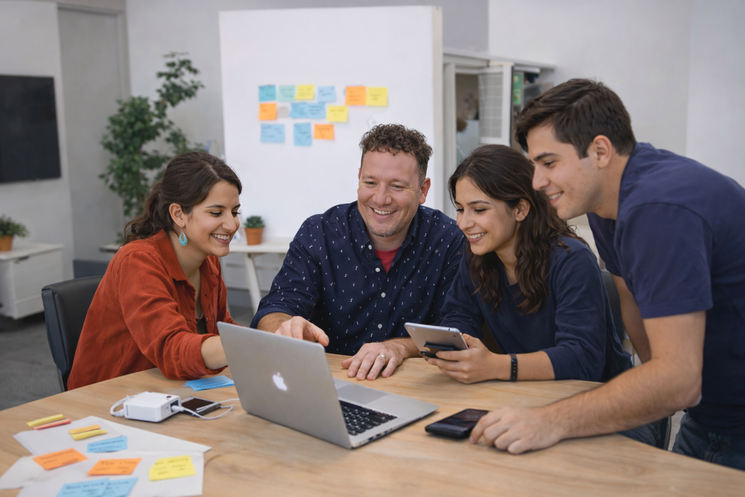 working together with nonprofit staff