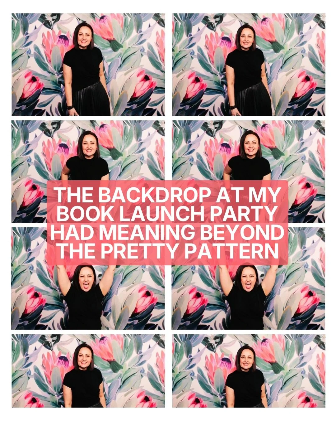 Every piece of art tells a story, and this gorgeous photo booth backdrop from @321fotobooth was no exception.

When I was planning the launch party for Love Is In The Hair, I knew that I wanted to showcase as many women-owned businesses as I could. T