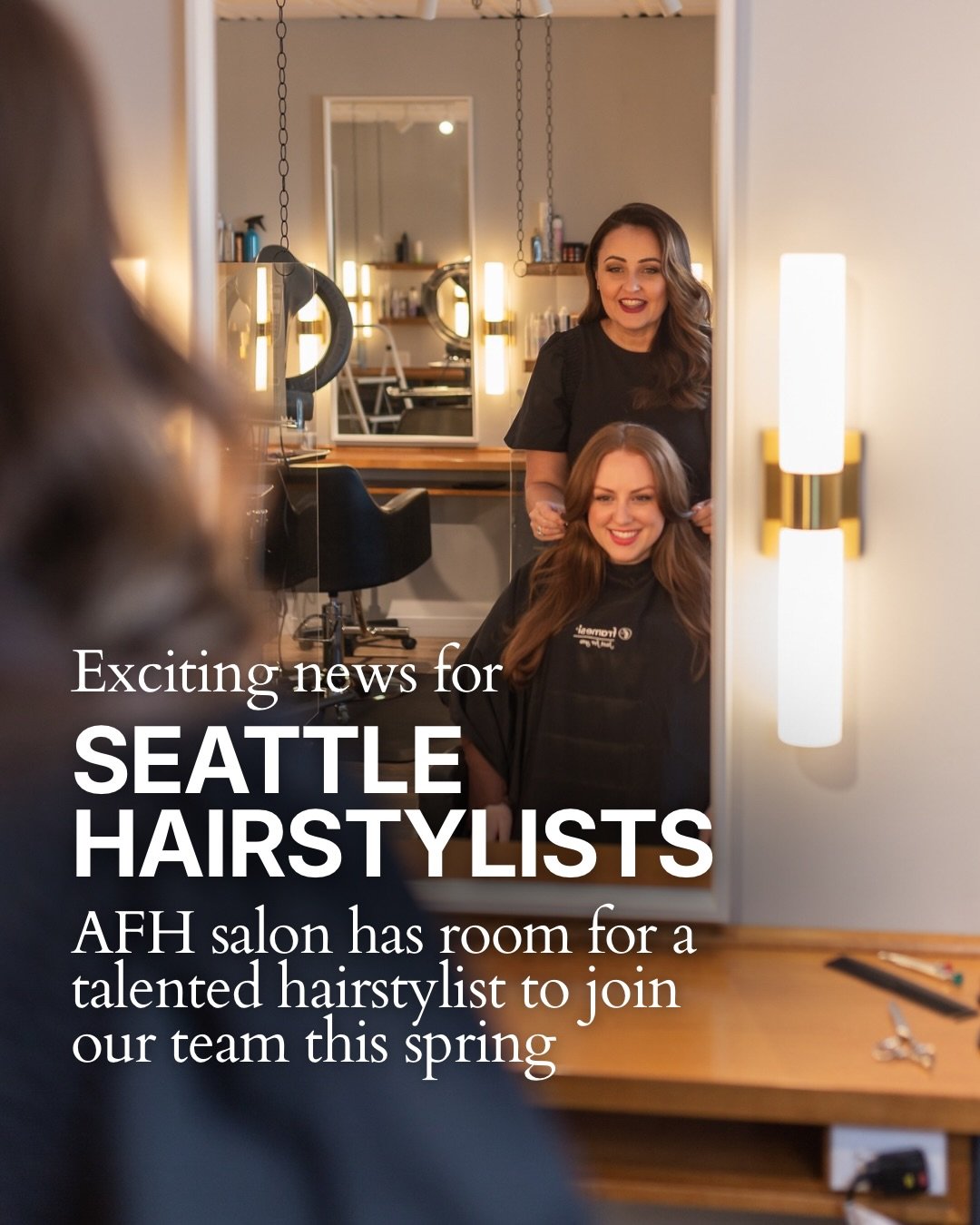 Seattle Hairstylists&hellip;I have some exciting news.

AFH is looking to hire a talented new team member this spring. Could it be you?

We&rsquo;re looking for somebody full-time, but will consider part-time for the right fit.

If you want to chat a