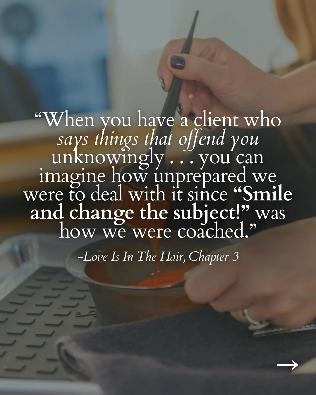 I am no longer willing to accept the &ldquo;smile and change the subject&rdquo; approach when somebody, even a client, says something hateful or offensive. Whether they state a prejudice or bias against me, my family, or my beliefs, or just say somet