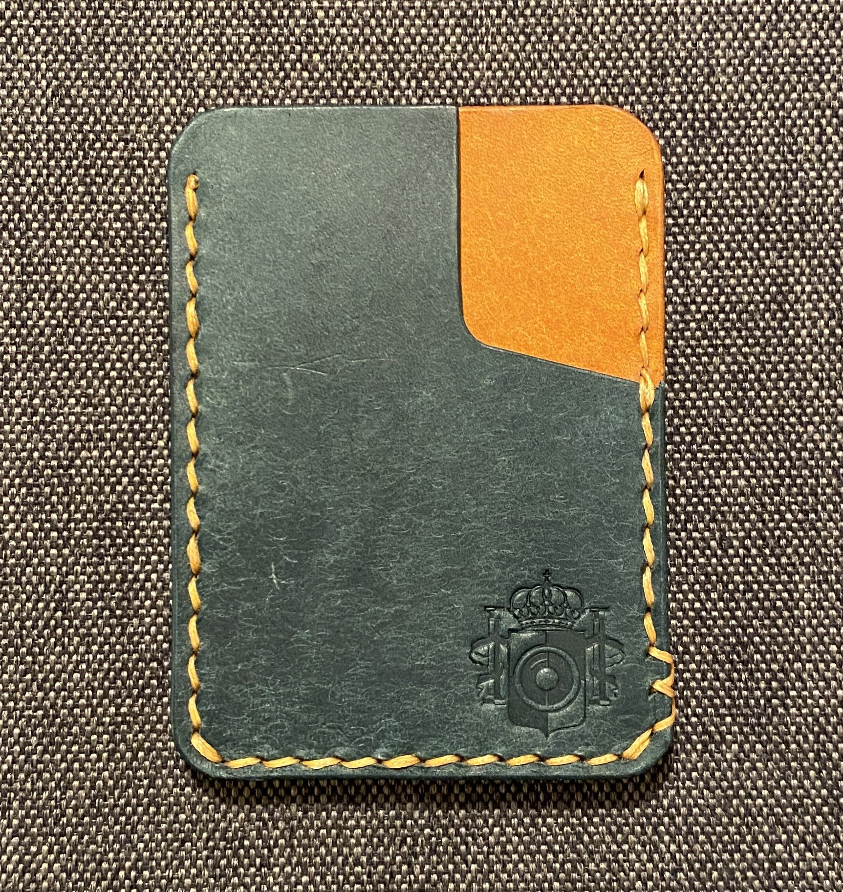 Slim Card Holder, custom leather wallet — Correa Creative LLC