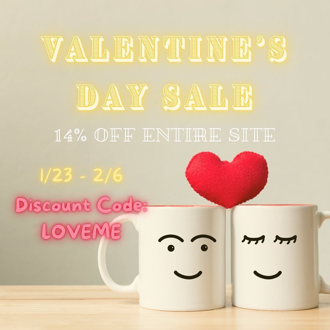 Don&rsquo;t miss the Valentines Day sale!
14% OFF with discount code LOVEME. Check us out!