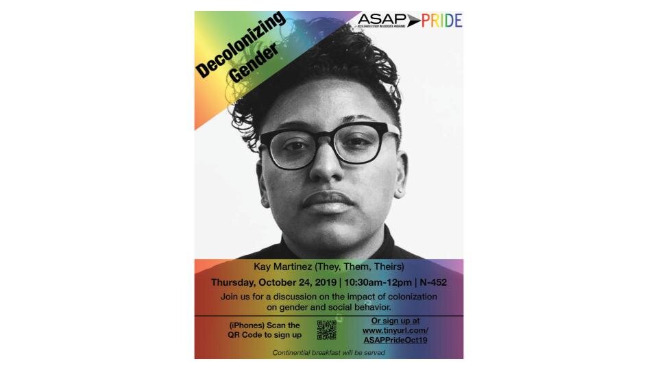 "Decolonizing Gender" Borough of Manhattan Community College  2019