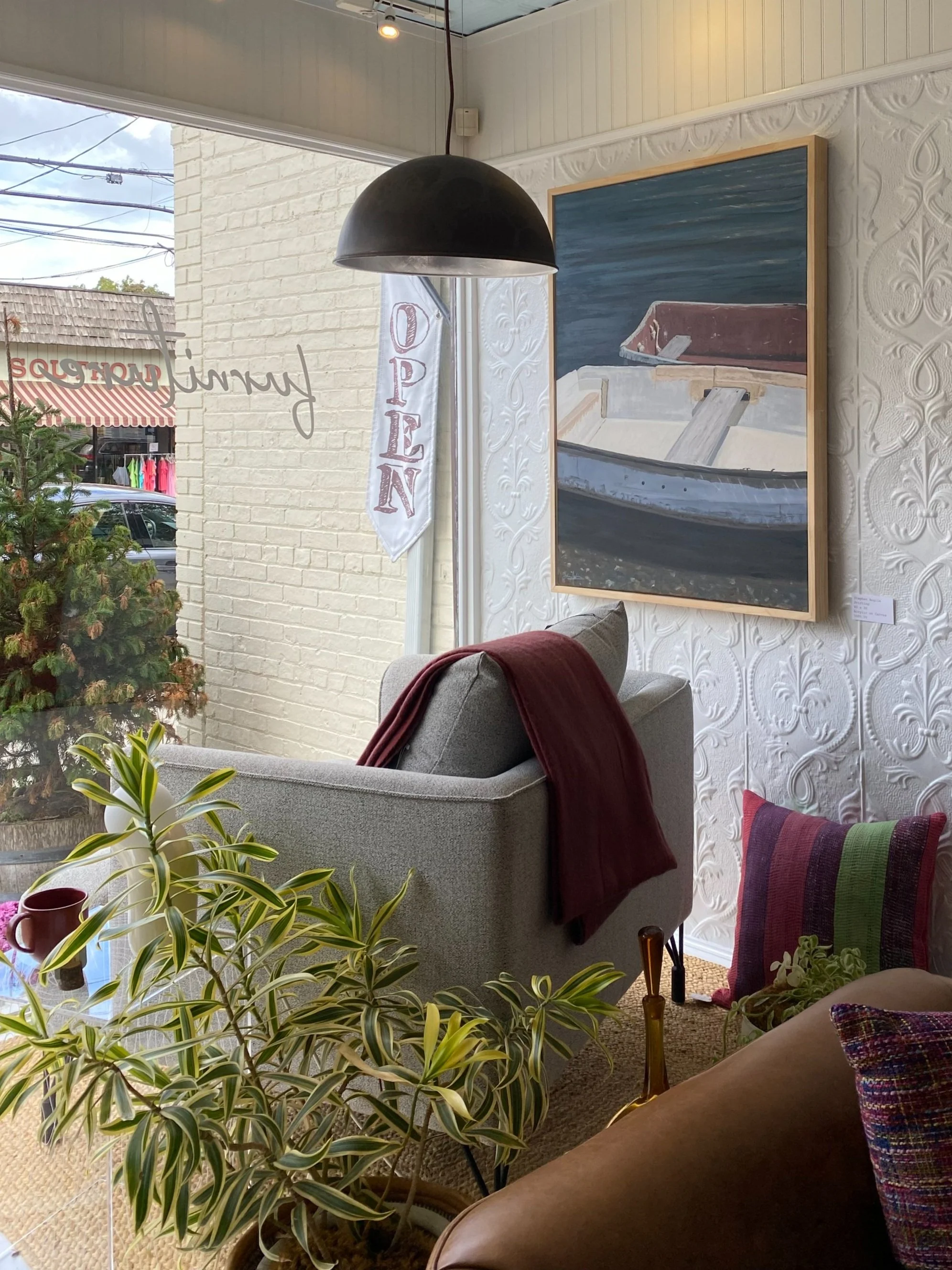 "Drifting" - 40x30" acrylics on canvas - displayed in TouchGOODS