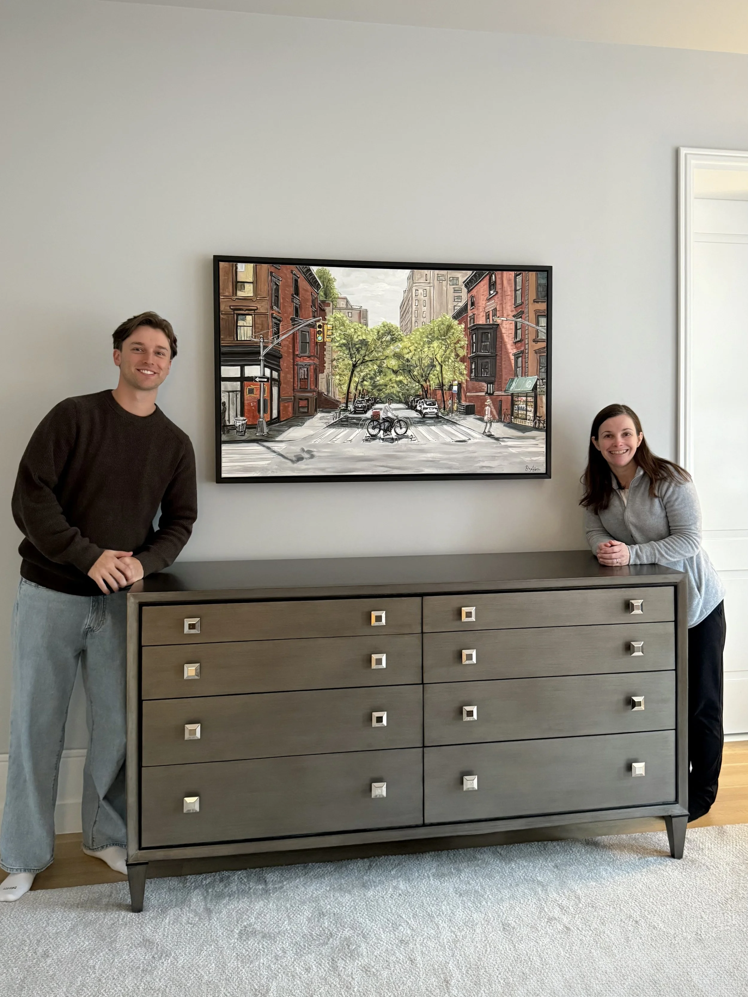 "East 74th & Madison" - 30x48" acrylics on canvas