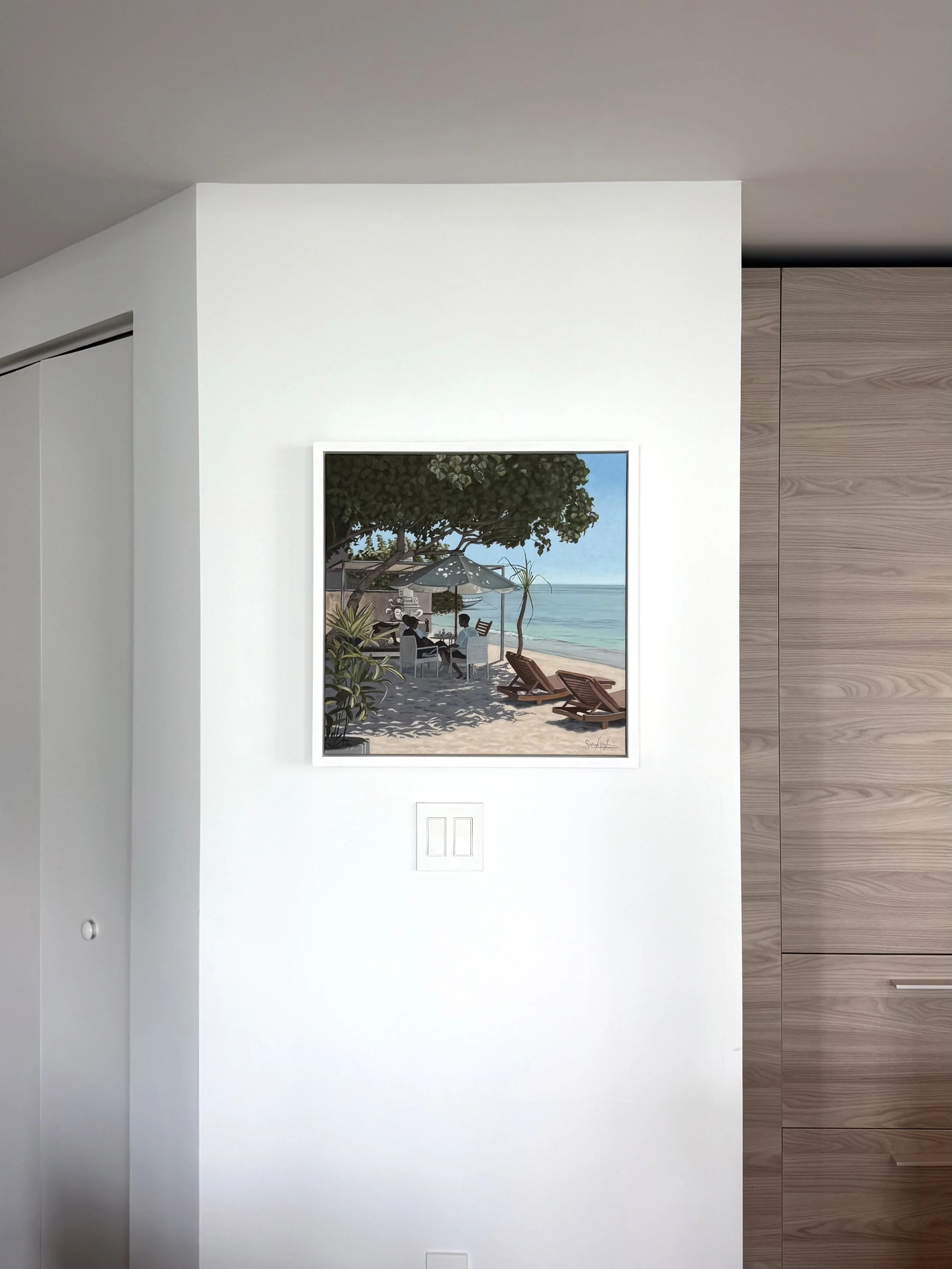 "Island Time" - 20x20" acrylics on canvas