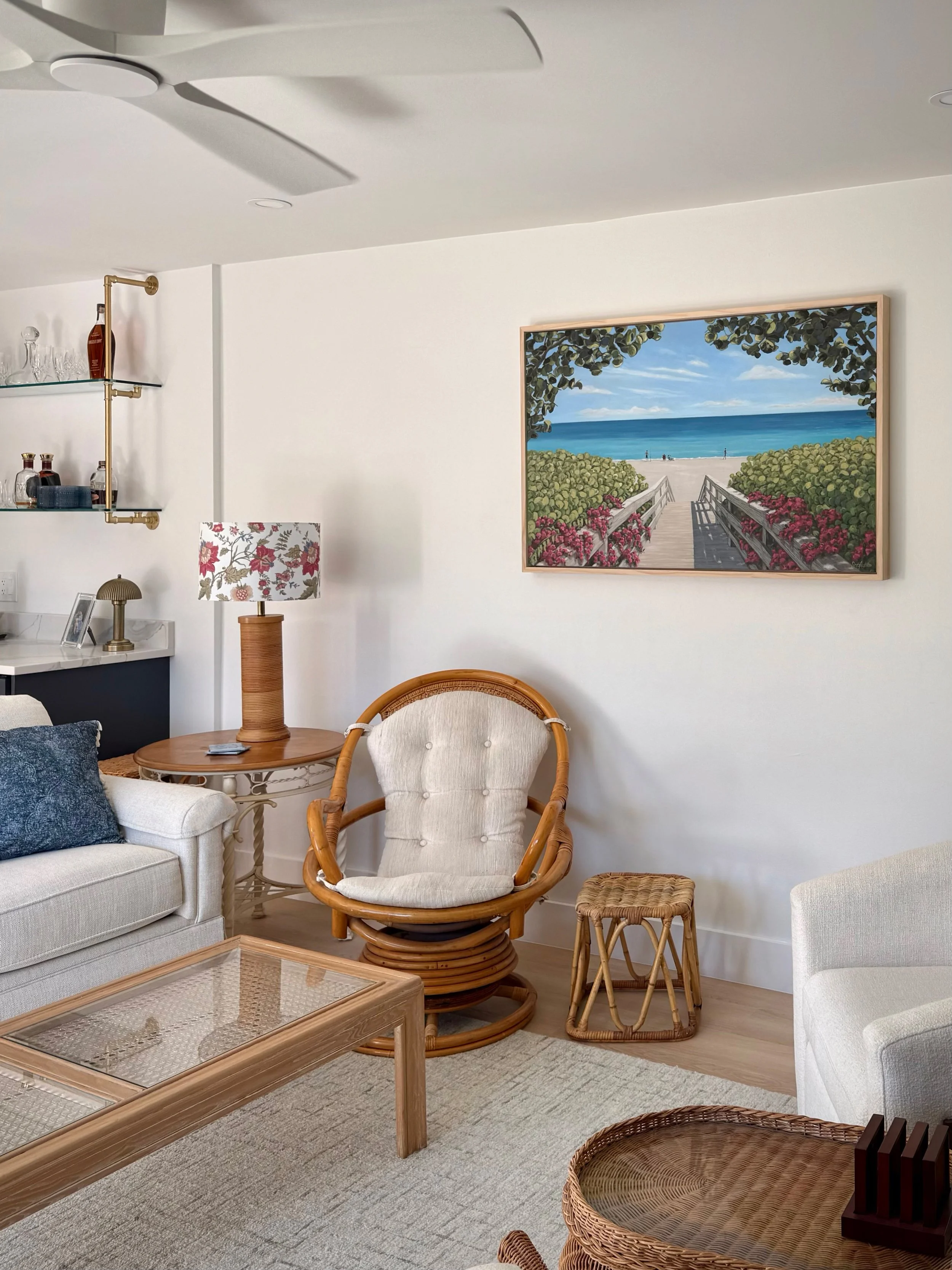 Custom Jupiter, FL piece - 30x48" acrylics on canvas