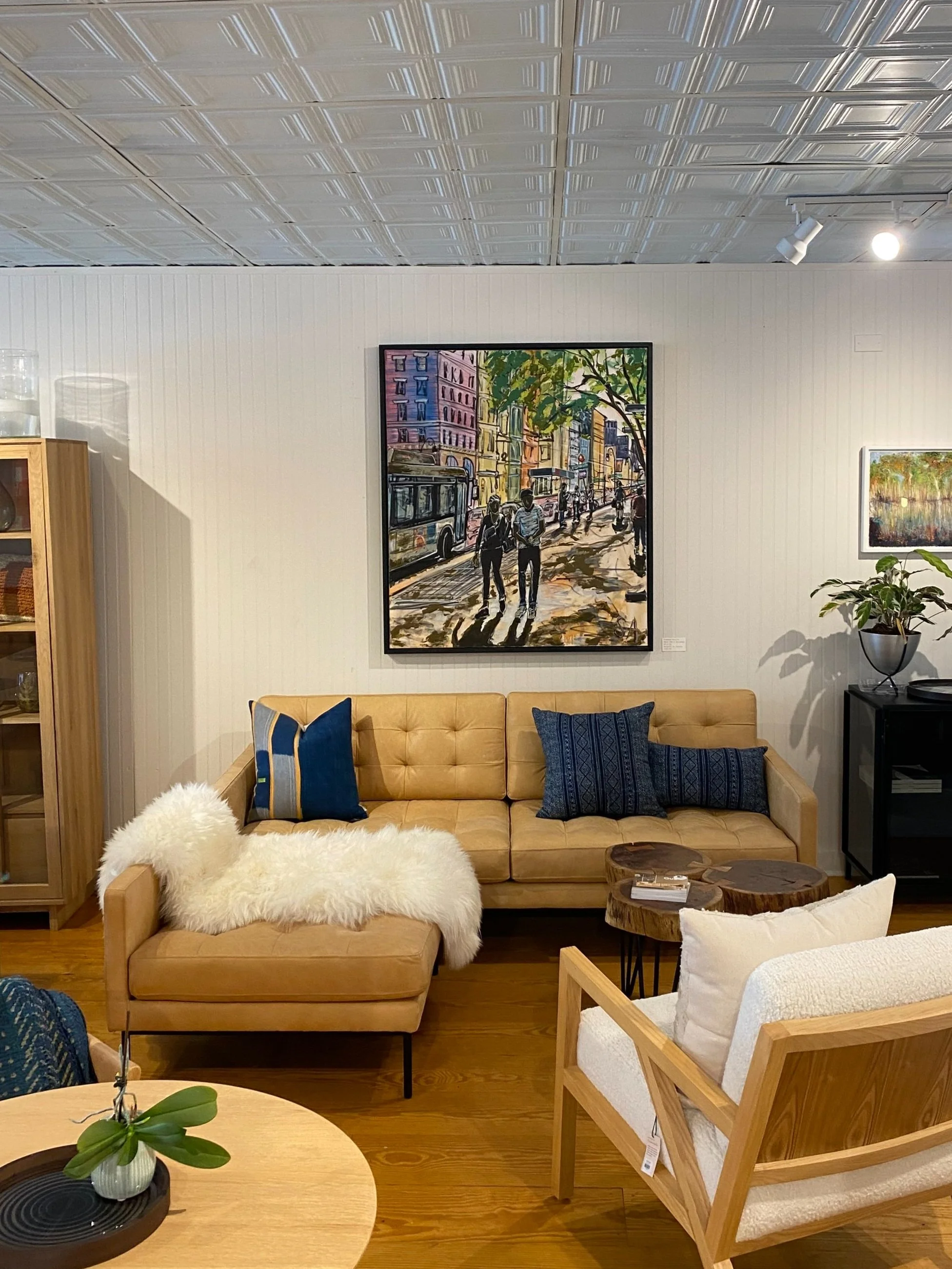 "West Third & Broadway" - 48x42" acrylics on canvas - displayed in TouchGOODS