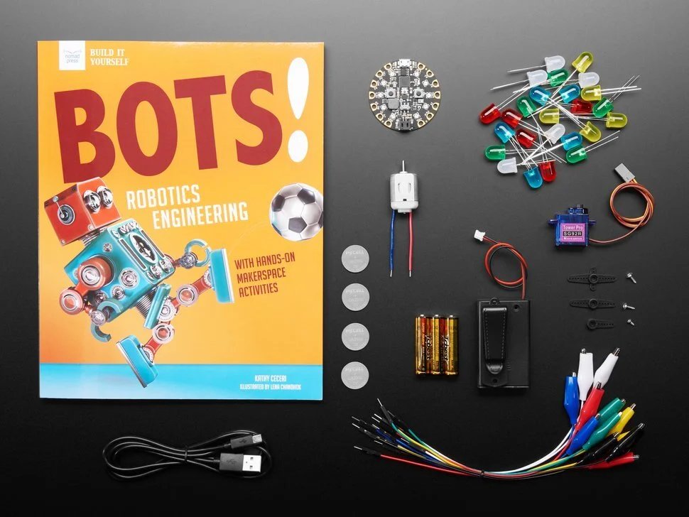 Bots book plus Adafruit components.jpg