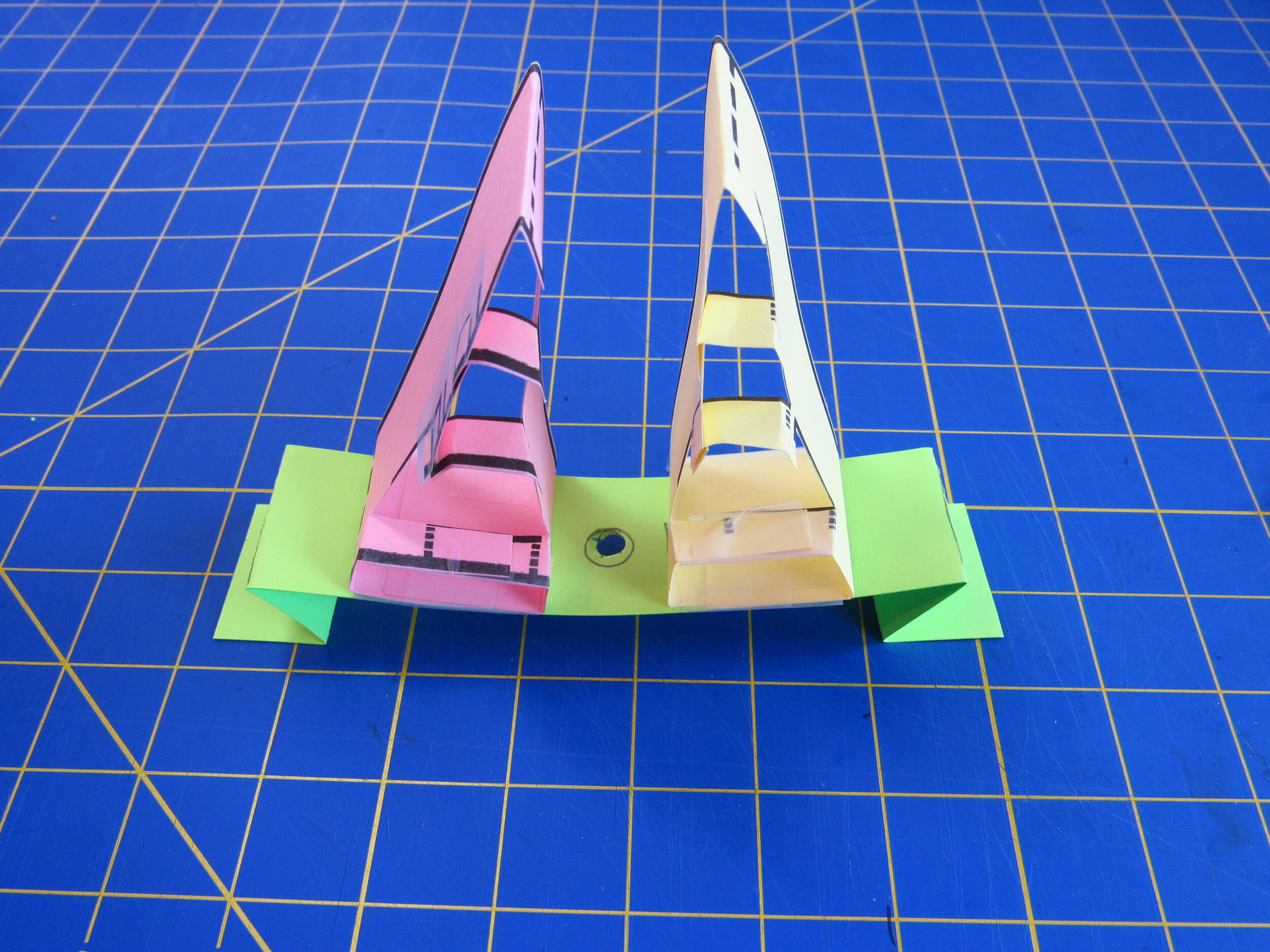 Tape Fingers Near Hole