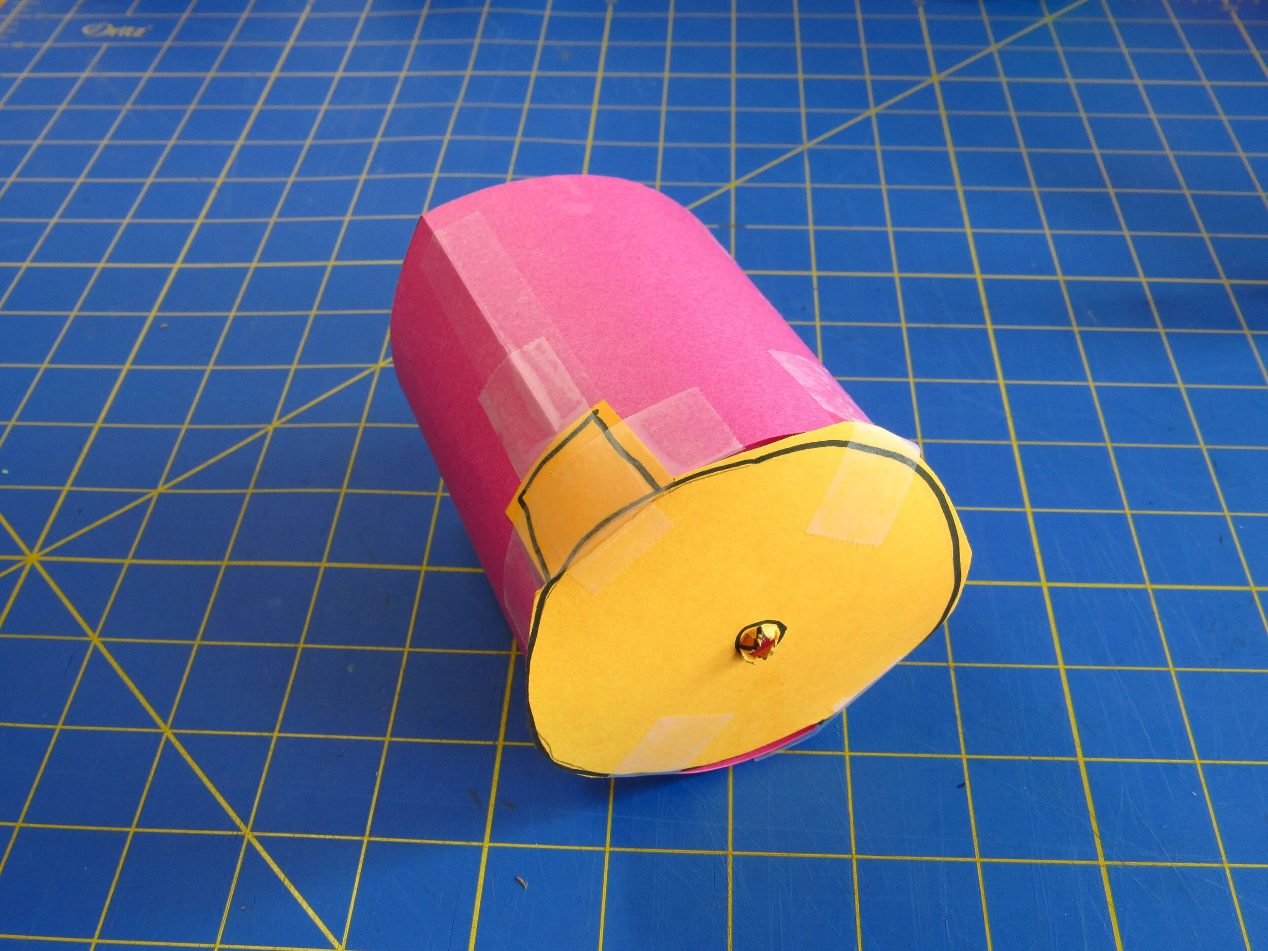 Punch Hole, Tape to Tube