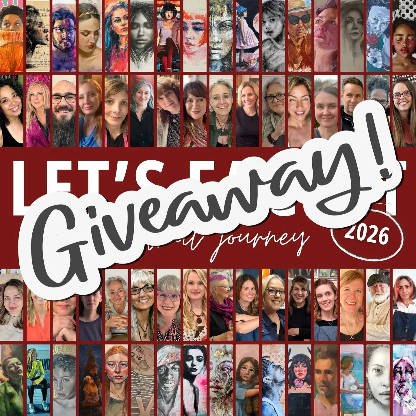 Hi everyone ❤️ It&rsquo;s Giveaway Day! ❤️❤️

Today could be your lucky day to win a FREE Spot in Let&rsquo;s Face It 2026 ❤️❤️ Let&rsquo;s Face It is one of the best artist communities around. And this is your chance to win a year long course. 

For