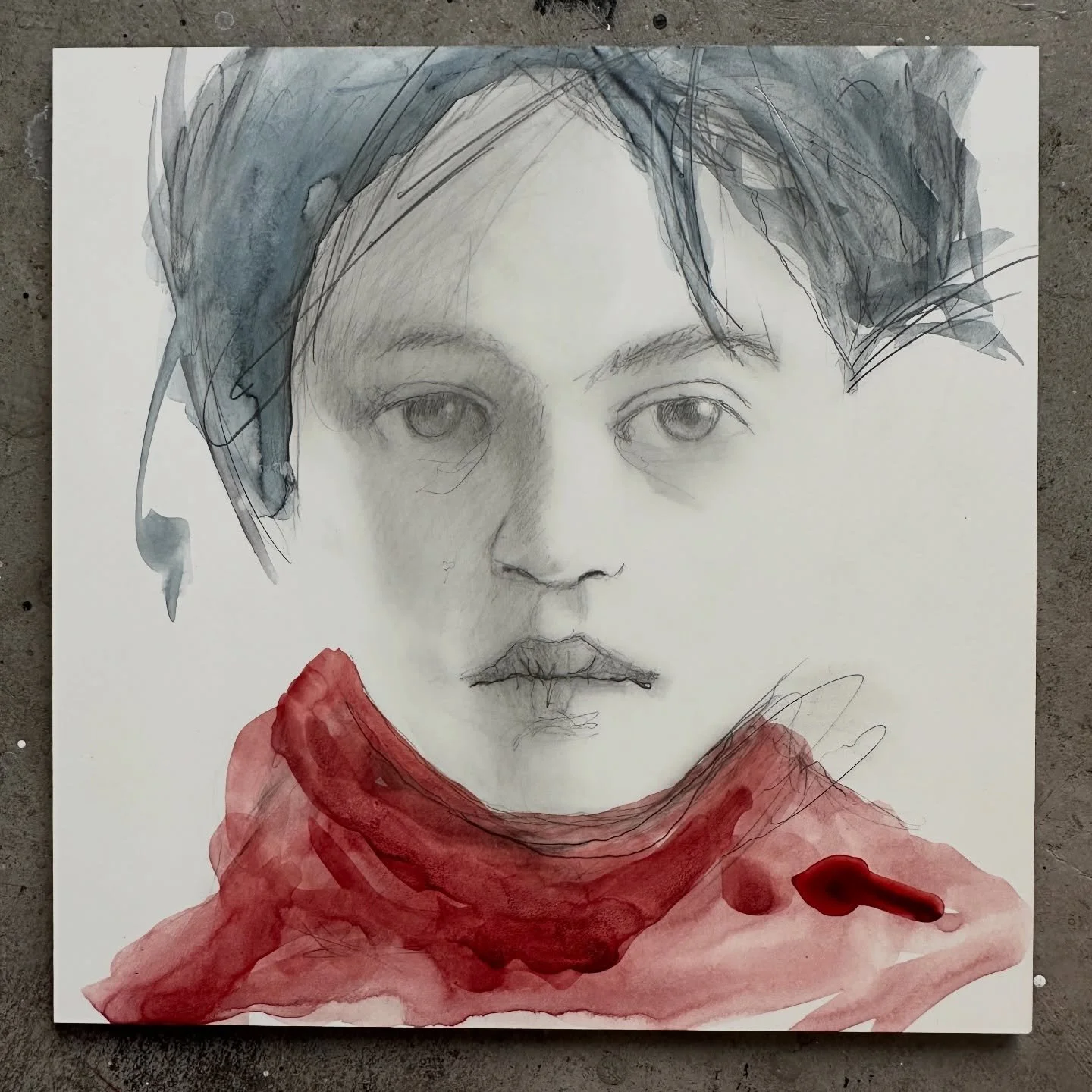 Experimenting this morning with pencil and watercolor on Ampersand Claybord ❤️ The surface is really smooth, may have to play around with a gesso ground for a little more tooth for the pencil. But it&rsquo;s a pleasurable experience. I recommend givi