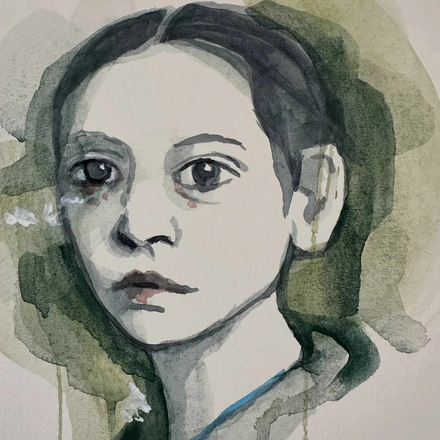 Watercolor apprehension, but in a good way 🖤