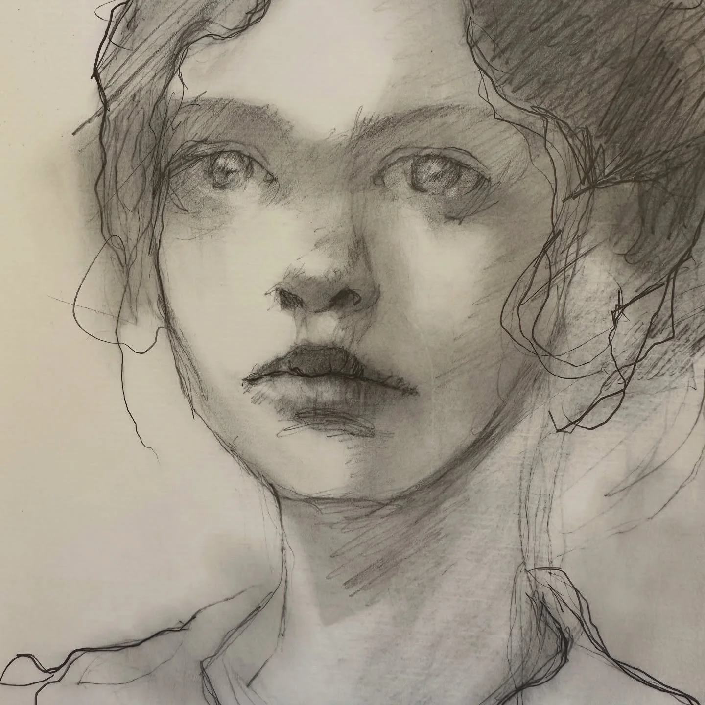 I have been sick for the last three days 😬 It&rsquo;s not Covid, but certainly a close relative. Anyway I forced myself to go to the studio this morning and at least draw. It did make me feel better 😊