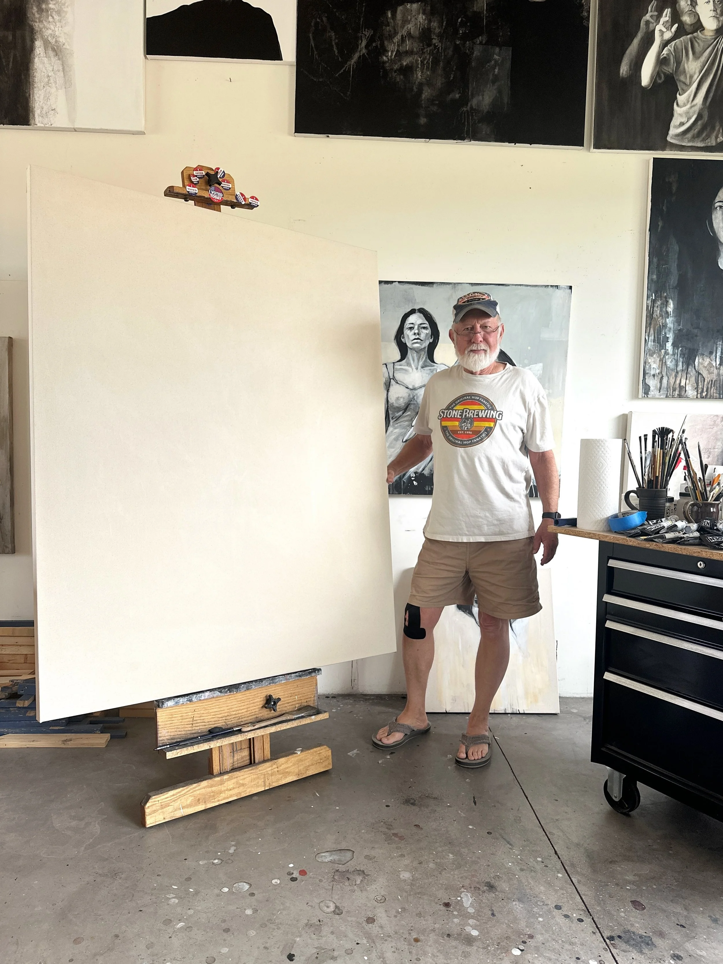 I will admit this is the largest canvas I&rsquo;ve ever personally stretched. Seemed daunting. It really wasn&rsquo;t that hard. Lol ❤️ The things we tell ourselves 😊😂❤️
