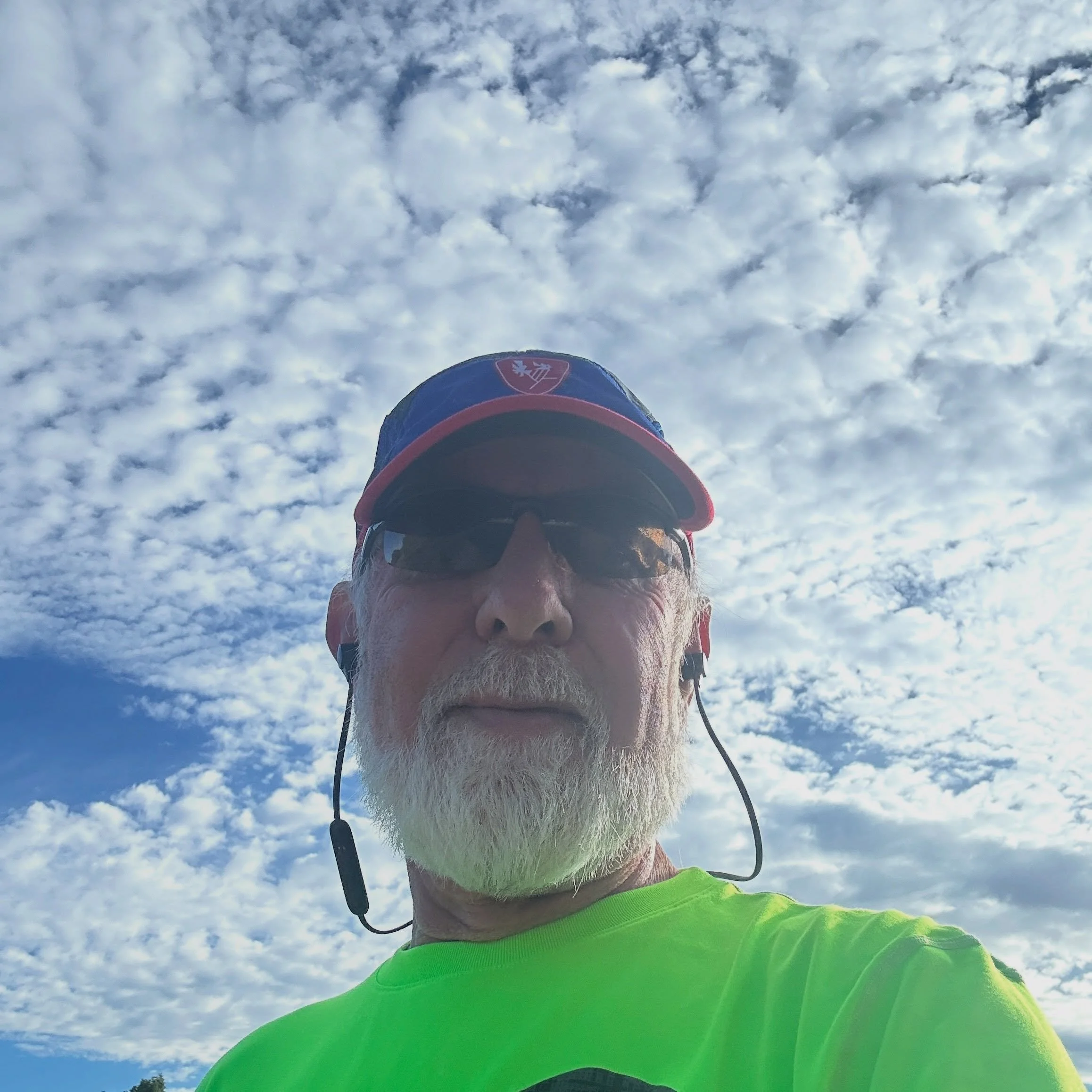 Morning run done😊 Some clouds and a bit cooler 👍