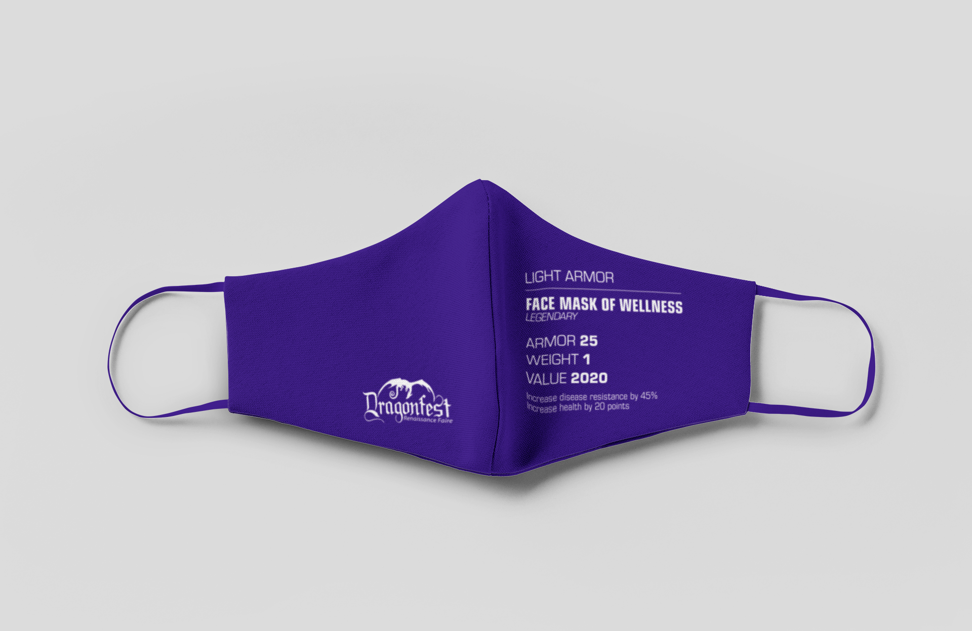 Download Drf Face Mask Light Armor Face Mask Of Wellness Dragonfest Renaissance Faire