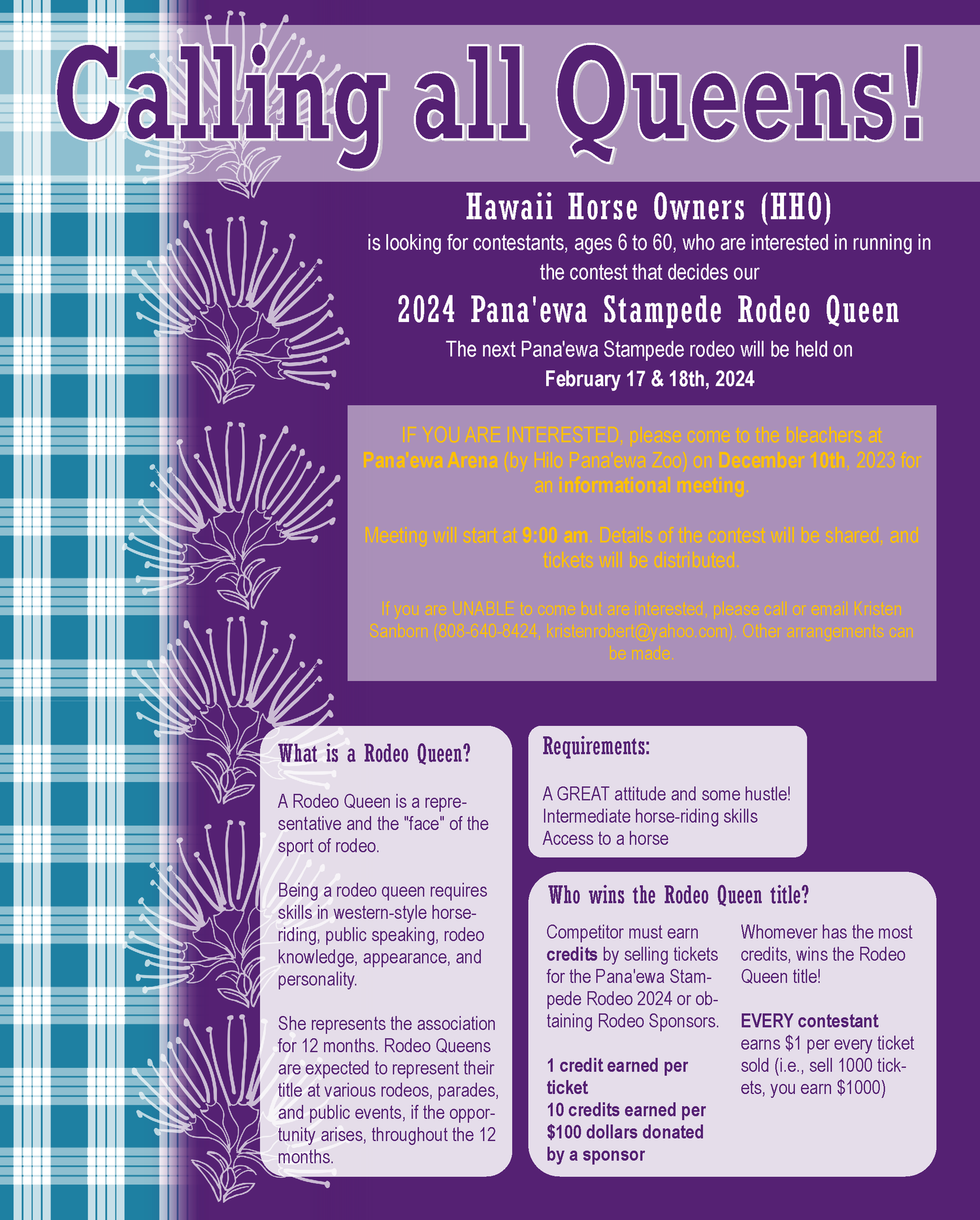 Queen Contest — Panaewa Stampede Rodeo
