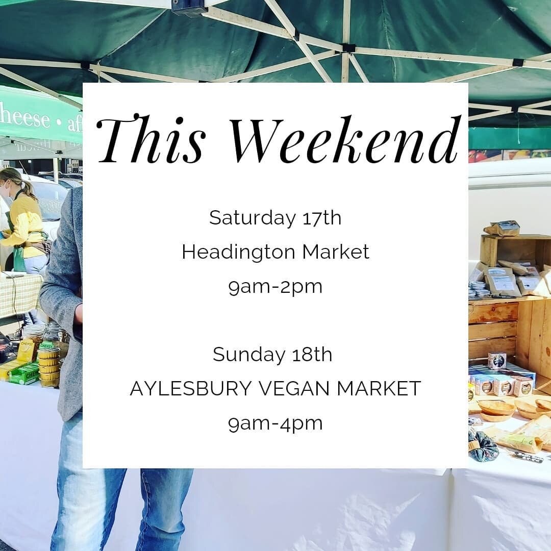 Good morning all! 

So as I'm sure you're all aware, our shop in the heart of Aylesbury is open Tuesday to Saturday 10am-3pm.  In addition, we're at the following this weekend: 

Saturday - #headington market in Quarry Park in #oxford - this is a lov