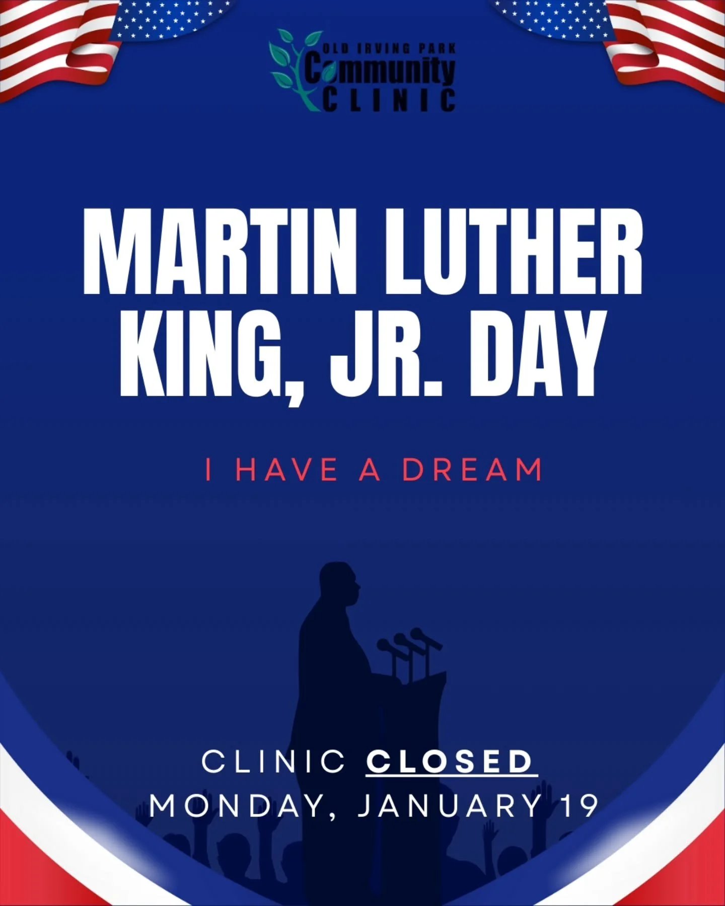 We are closed on Monday, January 19.

See you back on 1/20