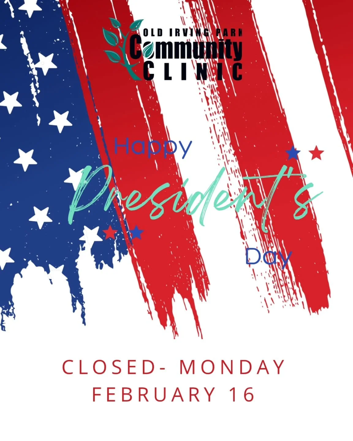 We are CLOSED on Monday, February 16. 
See you on Tuesday 2/17

Have a safe long weekend! 🇺🇲