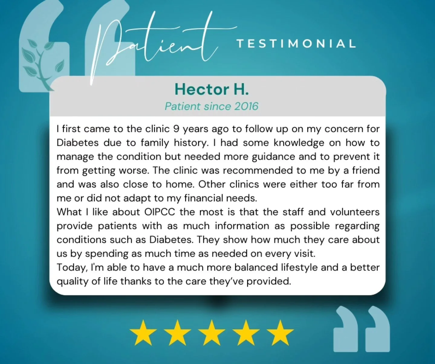 Our patients are the engine that keeps this organization going.
Our mission is to provide the best care possible to members of the community who need us the most.

#Freehealthcare #Chicagohealthcare #freeclinic #oipcc #OldIrvingParkCommunityClinic #h