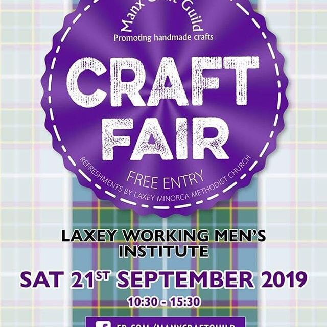 This Saturday we'll be at Laxey Working Men's Institute 
#craftfair #manxmade #manxmadegifts #manxcraftguild