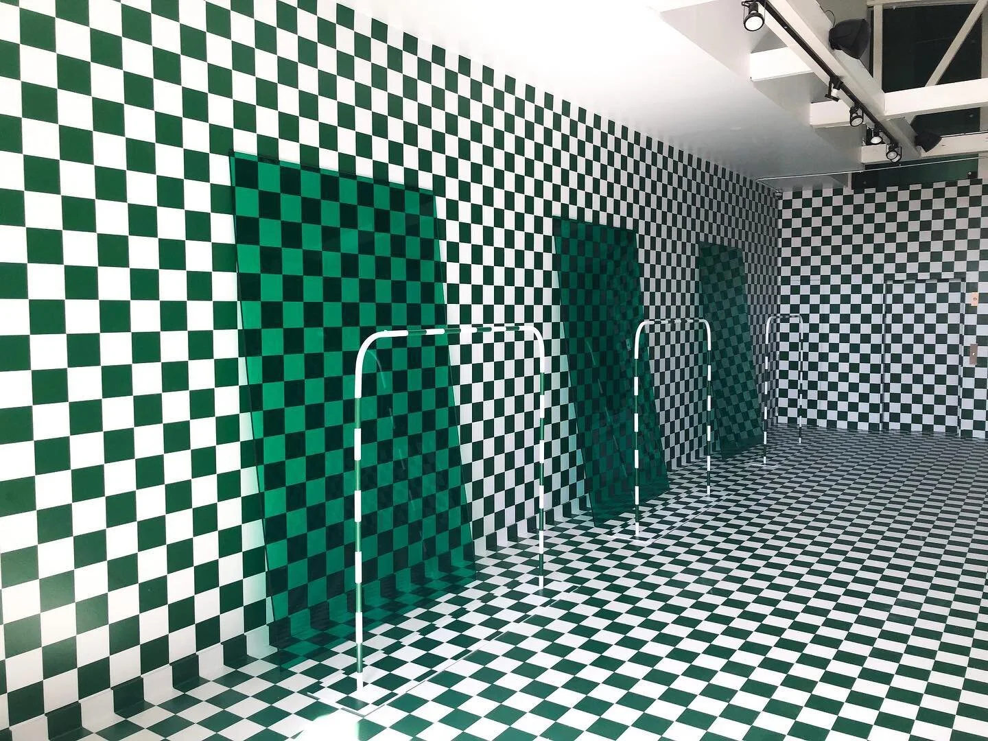 Checkerboard walls making an impact