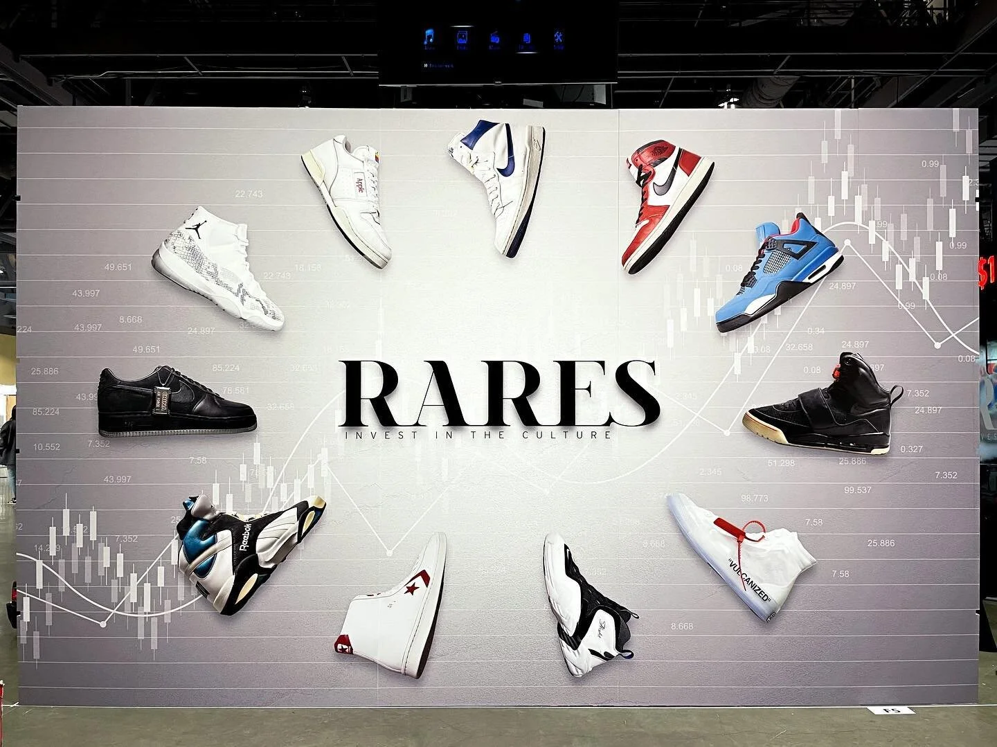 Print and die cut graphics for the Rares booth at ComplexCon