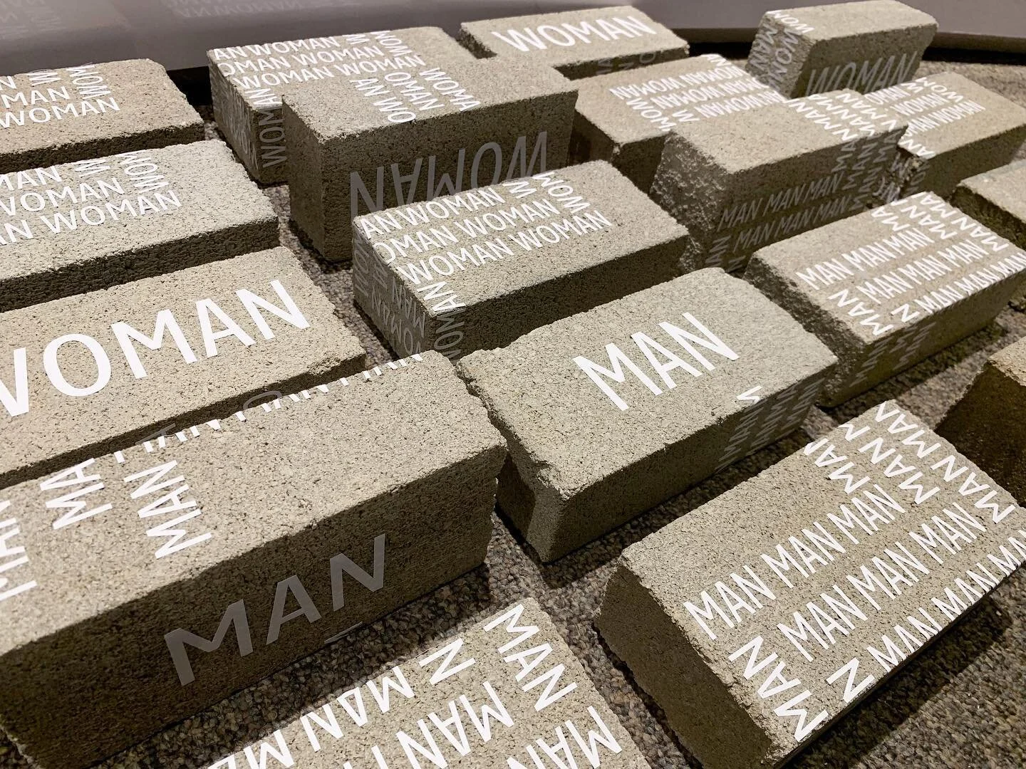 Always up for a challenge, six-sided die cut design on concrete bricks 
&bull;
&bull;
&bull;
&bull;
&bull;
#vinylinstallation #vinylinstaller #retailbranding #retaildisplay #vinylgraphics #diecutvinyl #vinyldecals #decal #pvcfree #pvcfreevinyl #envir