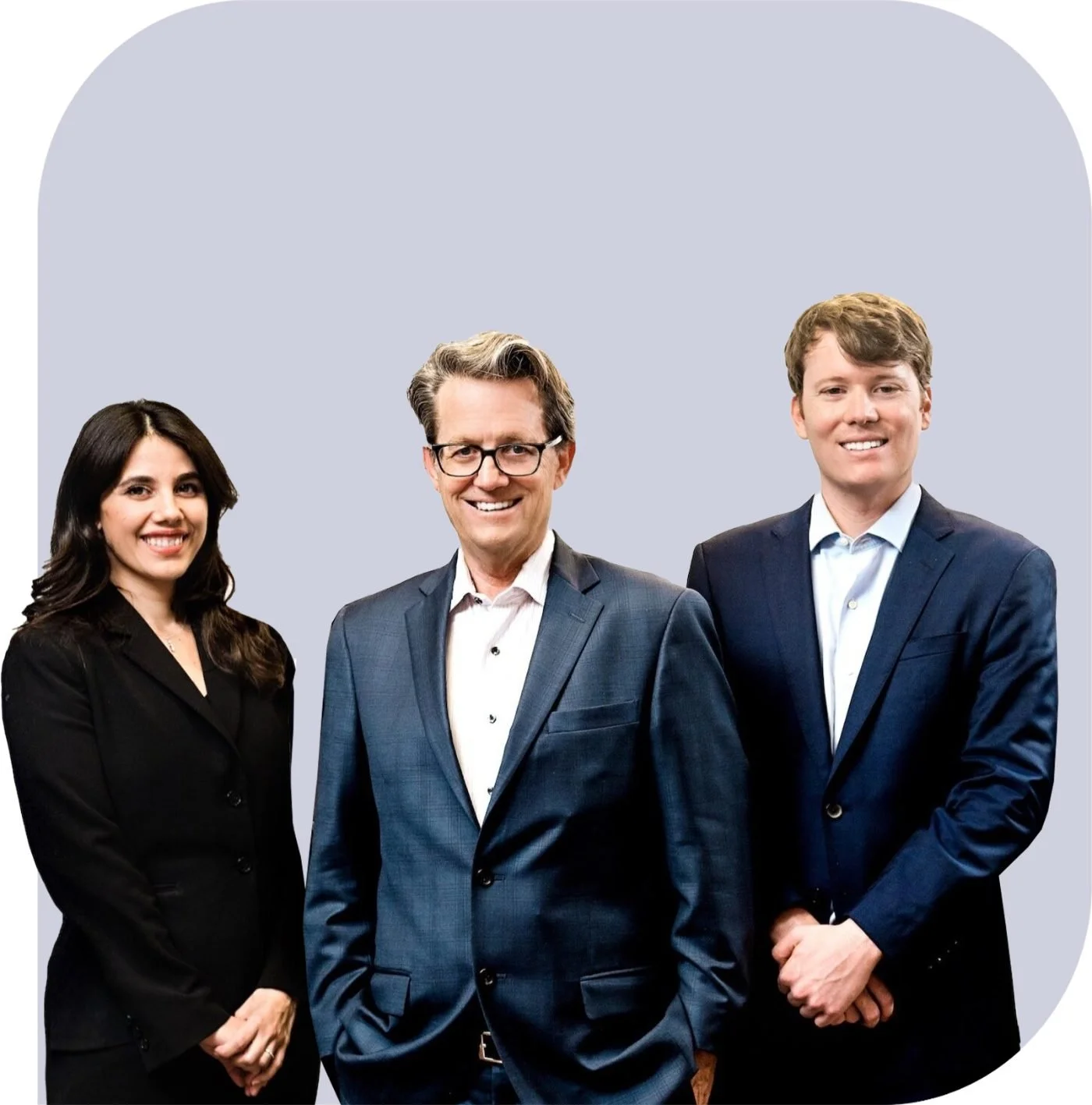 Reiser Law attorneys Isabella Martinez, Michael J. Reiser and Matthew W. Reiser