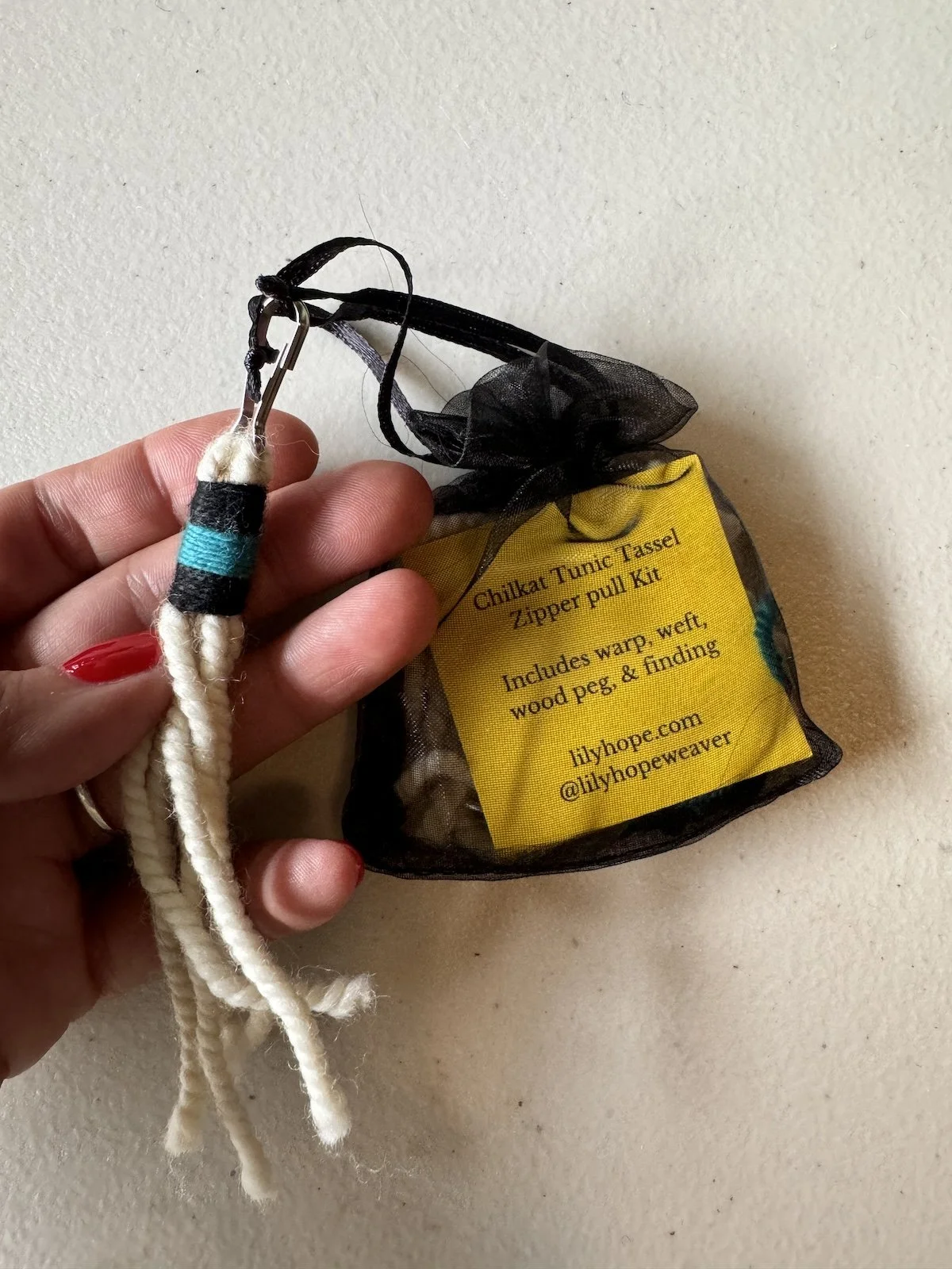 MATERIALS KIT: Chilkat Tunic Tassel Zipper Pull