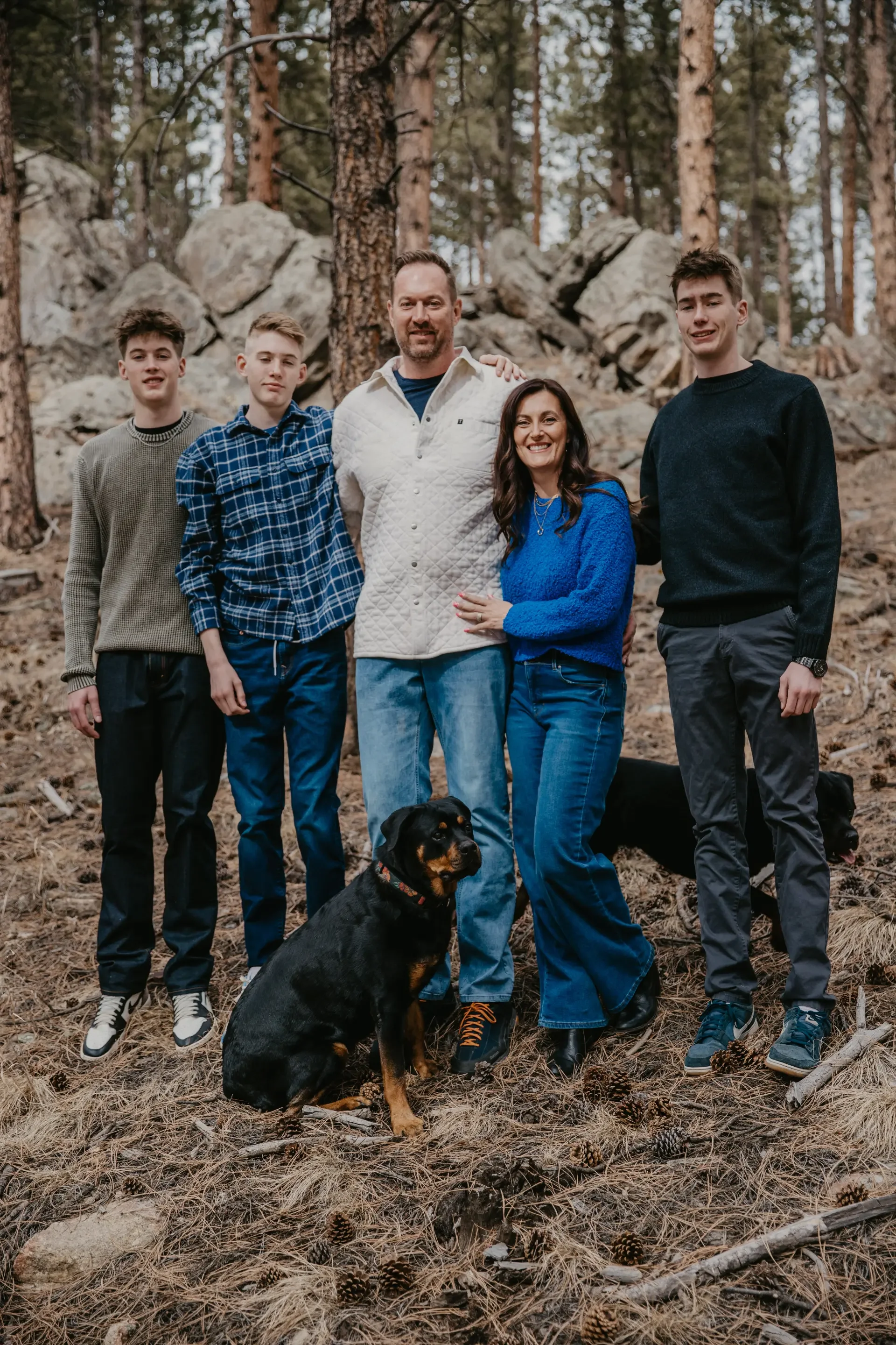 Ines McCanna founder of Radix Real Estate Co with family  in Evergreen Colorado - Foothills real estate agent and  investor