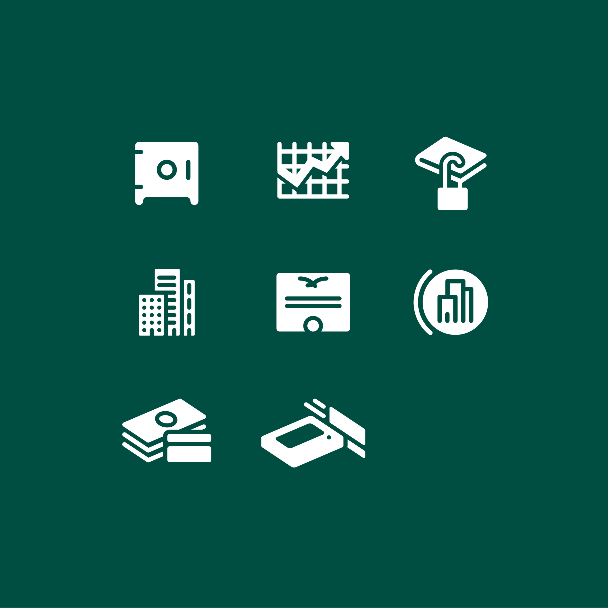 Fintech startup custom icons