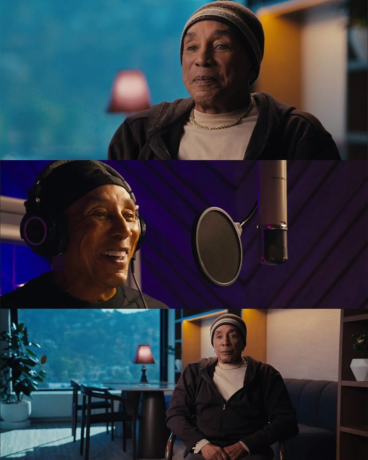 A few months ago I had the pleasure of filming a short doc for legendary artist @smokeyrobinson recording his upcoming &ldquo;inspirational album&rdquo; with producer @warryncampbell .
Filming in a small recording studio space required me to handle t