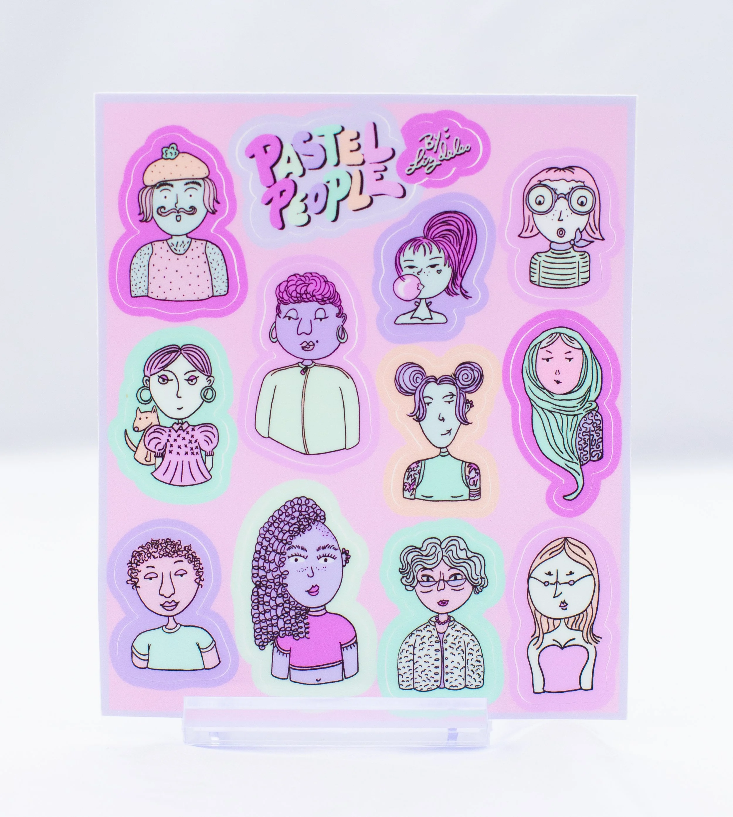 Pastel People Sticker Sheet