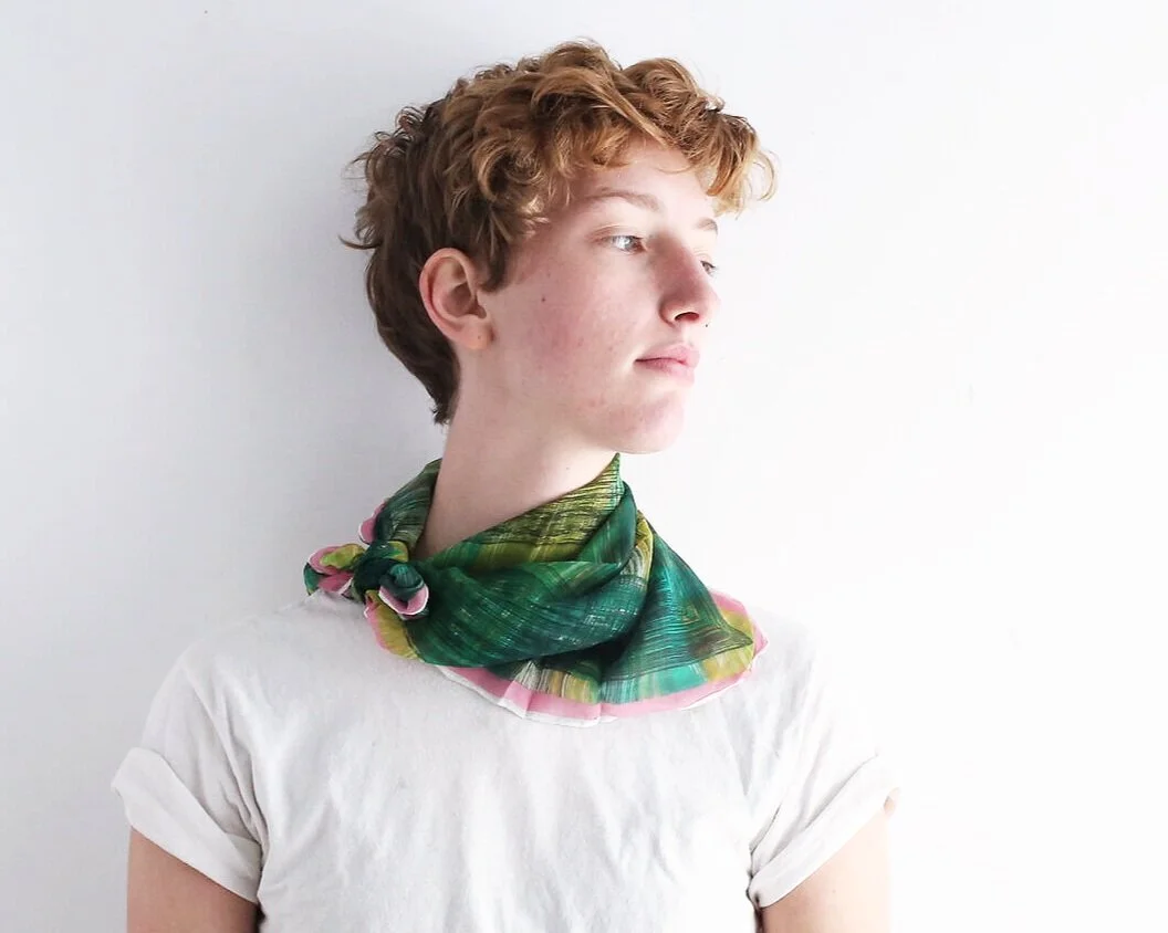*SOLD* 1960s silk scarf